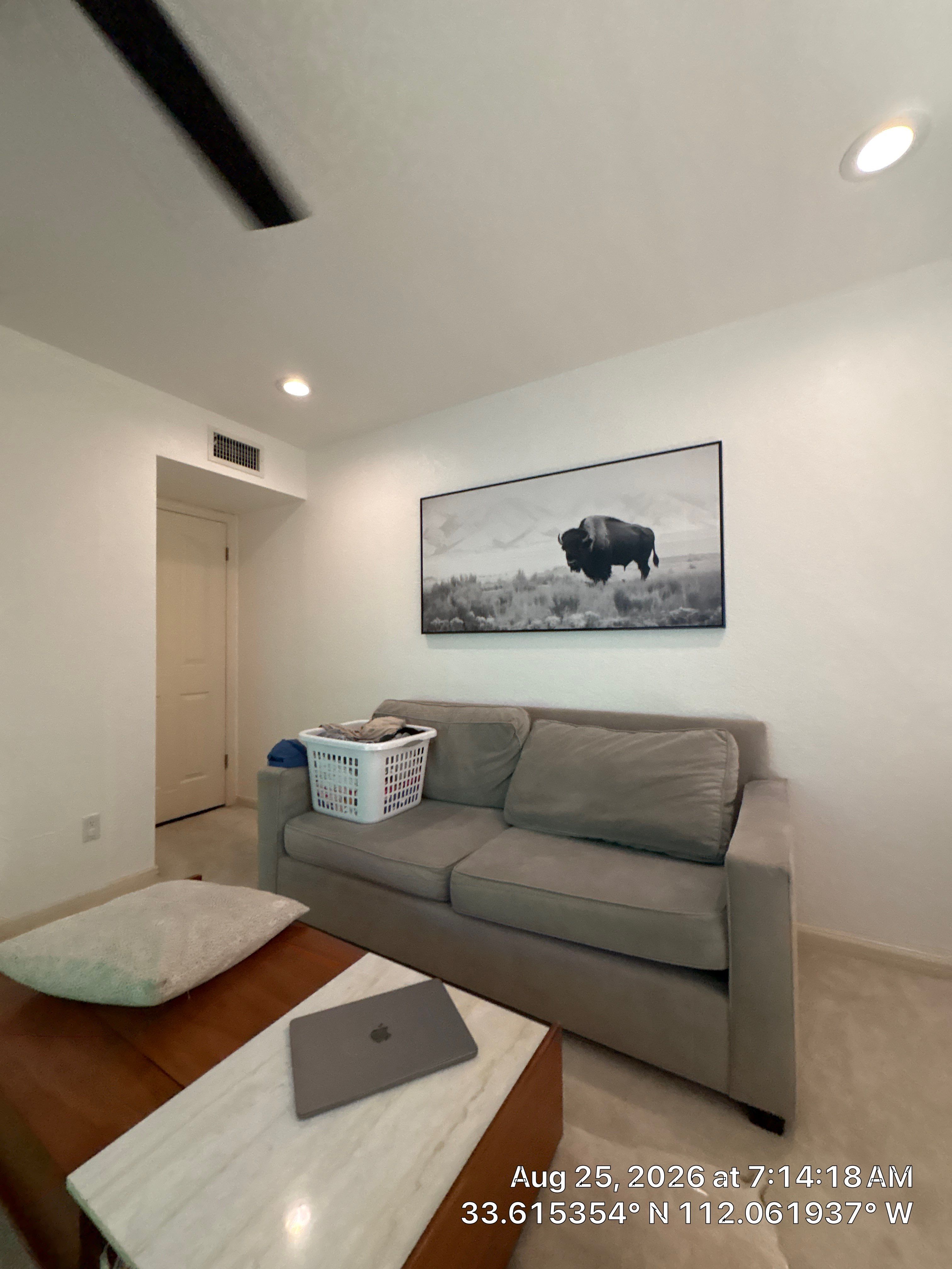 Modern Office Renovation With Arched Shutters and Mirrored Closets by CompanyCam Sales Demo