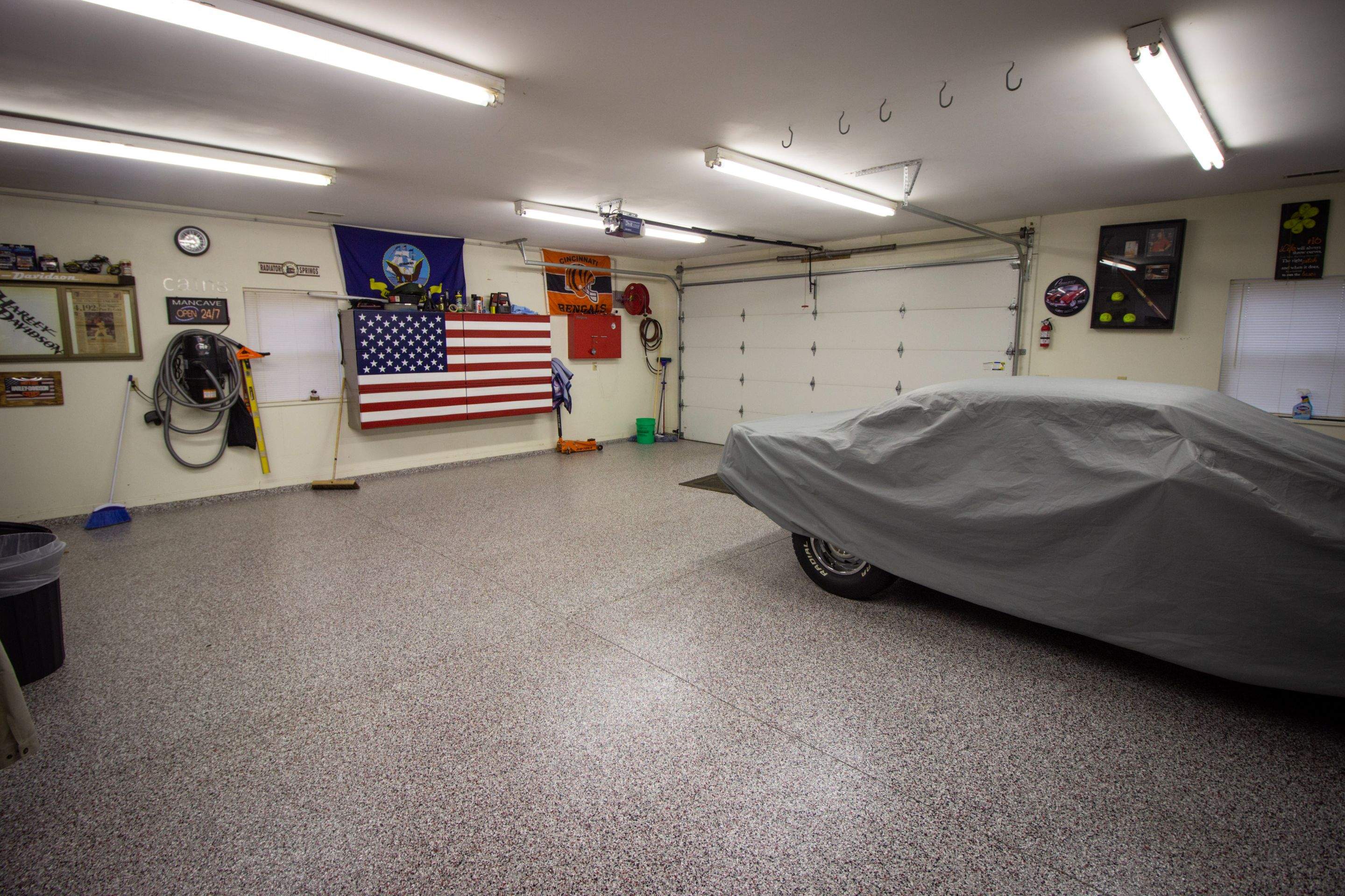 Garage Floor using Desert Sand by Your1DayFloor.com