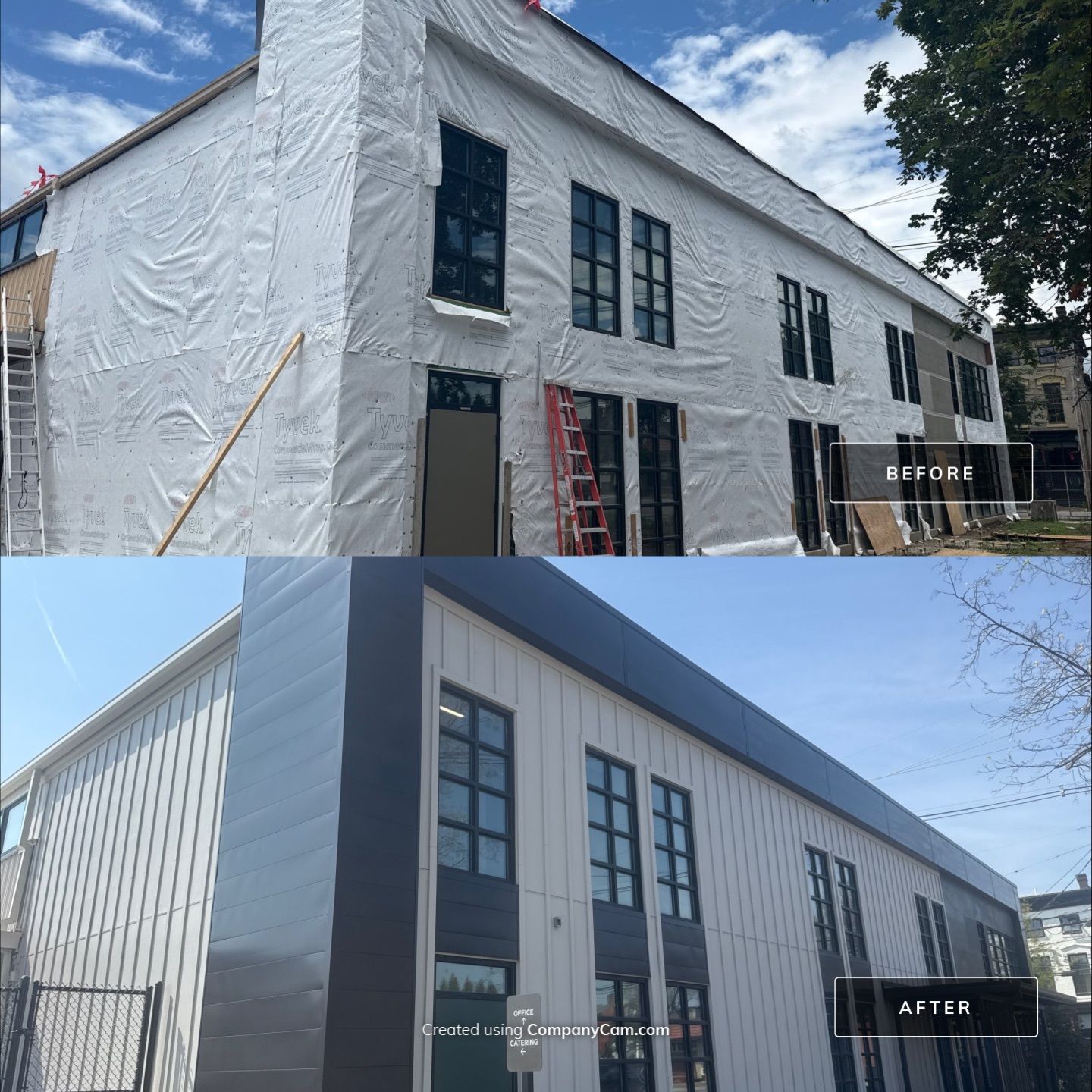 Louisville Commercial Building Siding and Window Installation by GreenForce Restoration