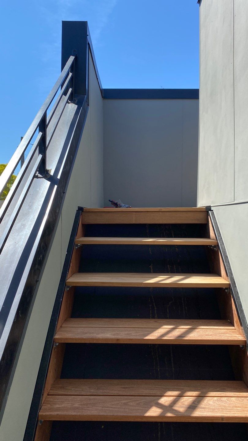 Rooftop Deck using IPE and PVC in Seattle by RoofSmart