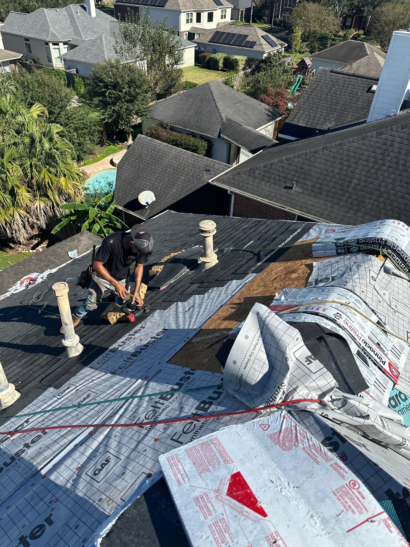 Project in Pearland by Motion Roofing