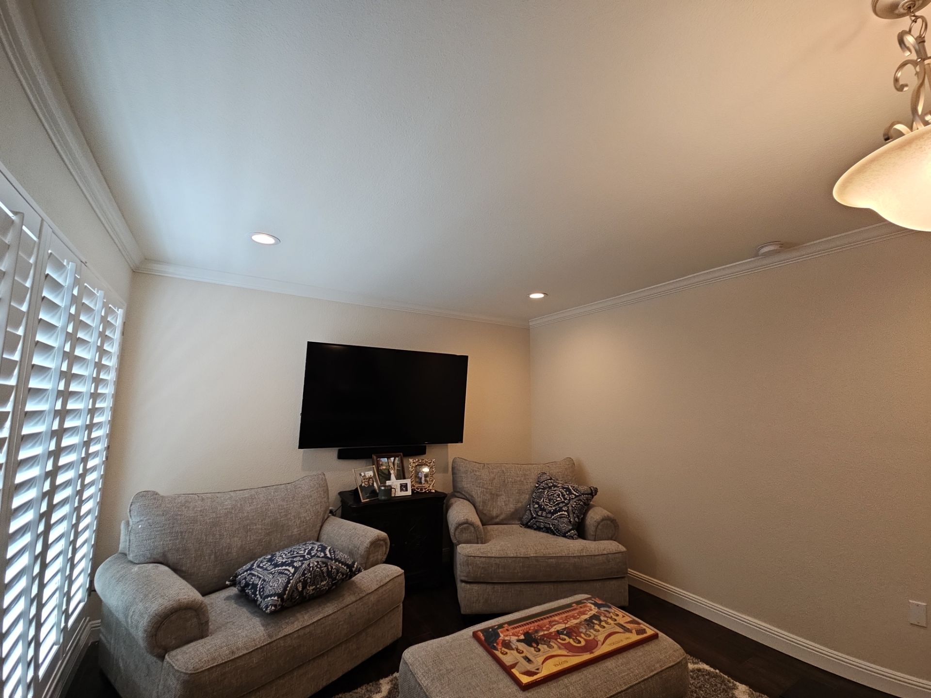 Garage Floor Coating and Crown Moulding Install  by Regal Renovate