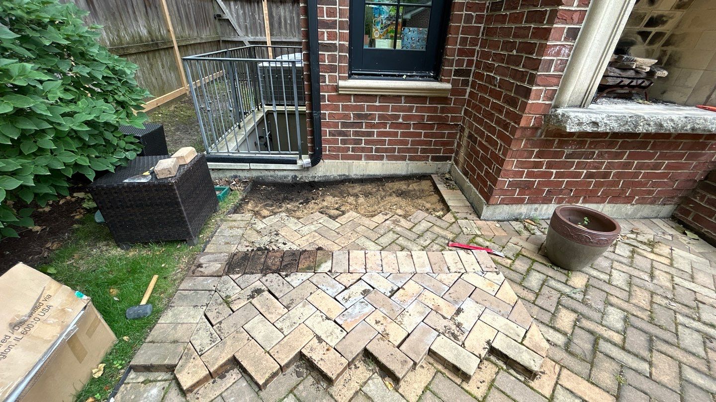 brick paver repair  using Structure bond Techniseal by Northern Power Washing LLC.