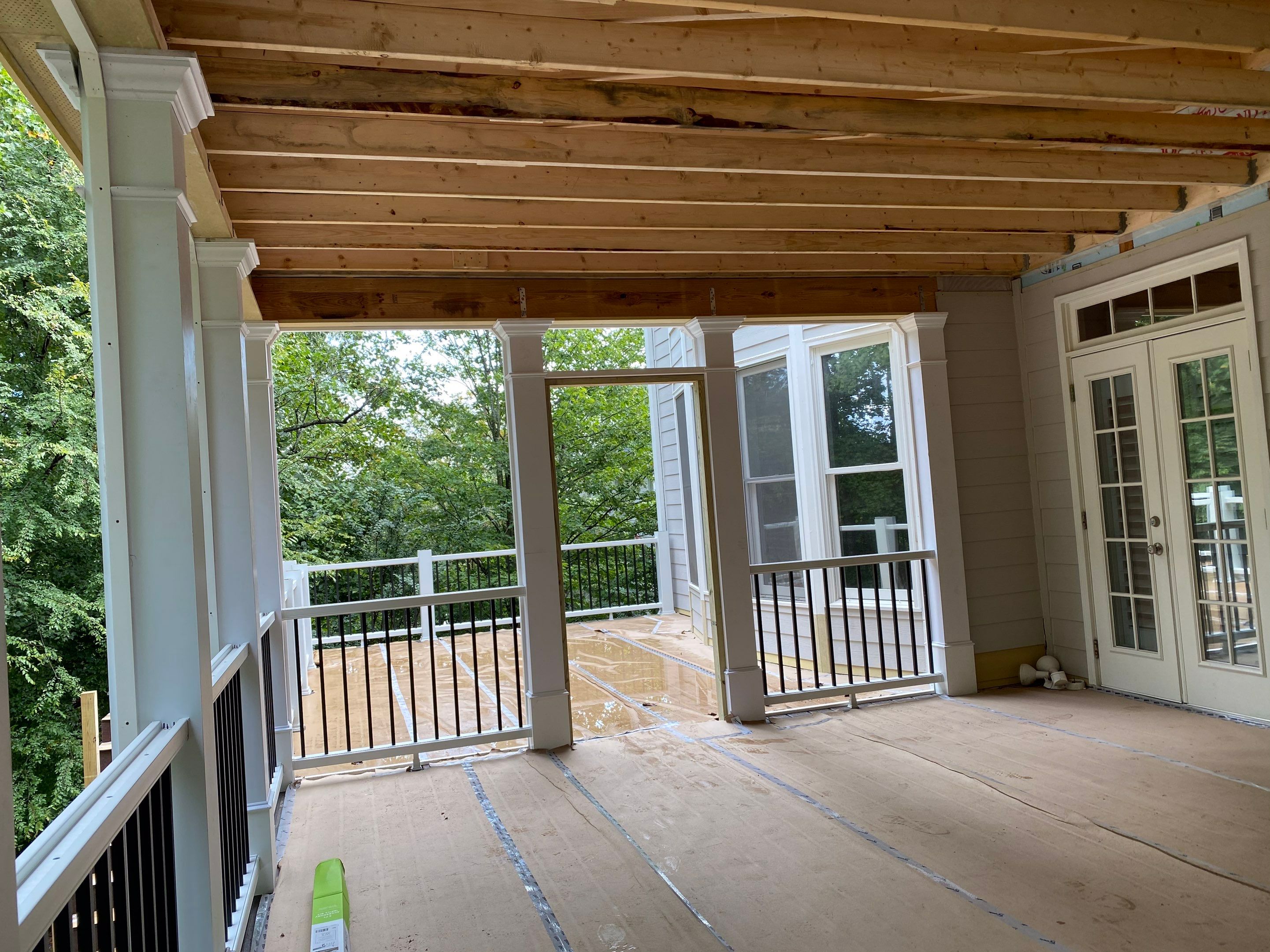 Elevated Screened-in Porch and Composite Deck Construction in Mableton by Swift Home Renovations