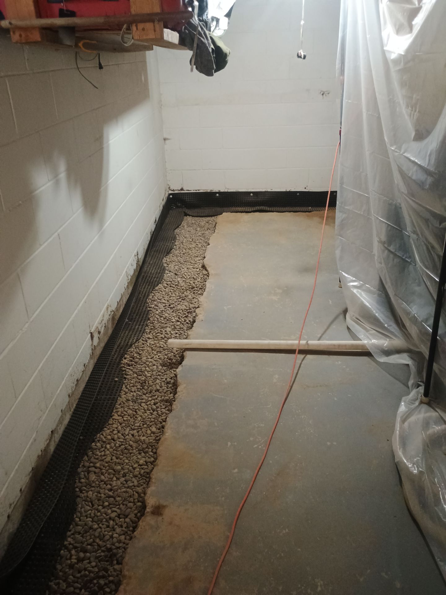 Interior Drain Tile Installation in Columbia Heights, MN by Waterproofing Northeast