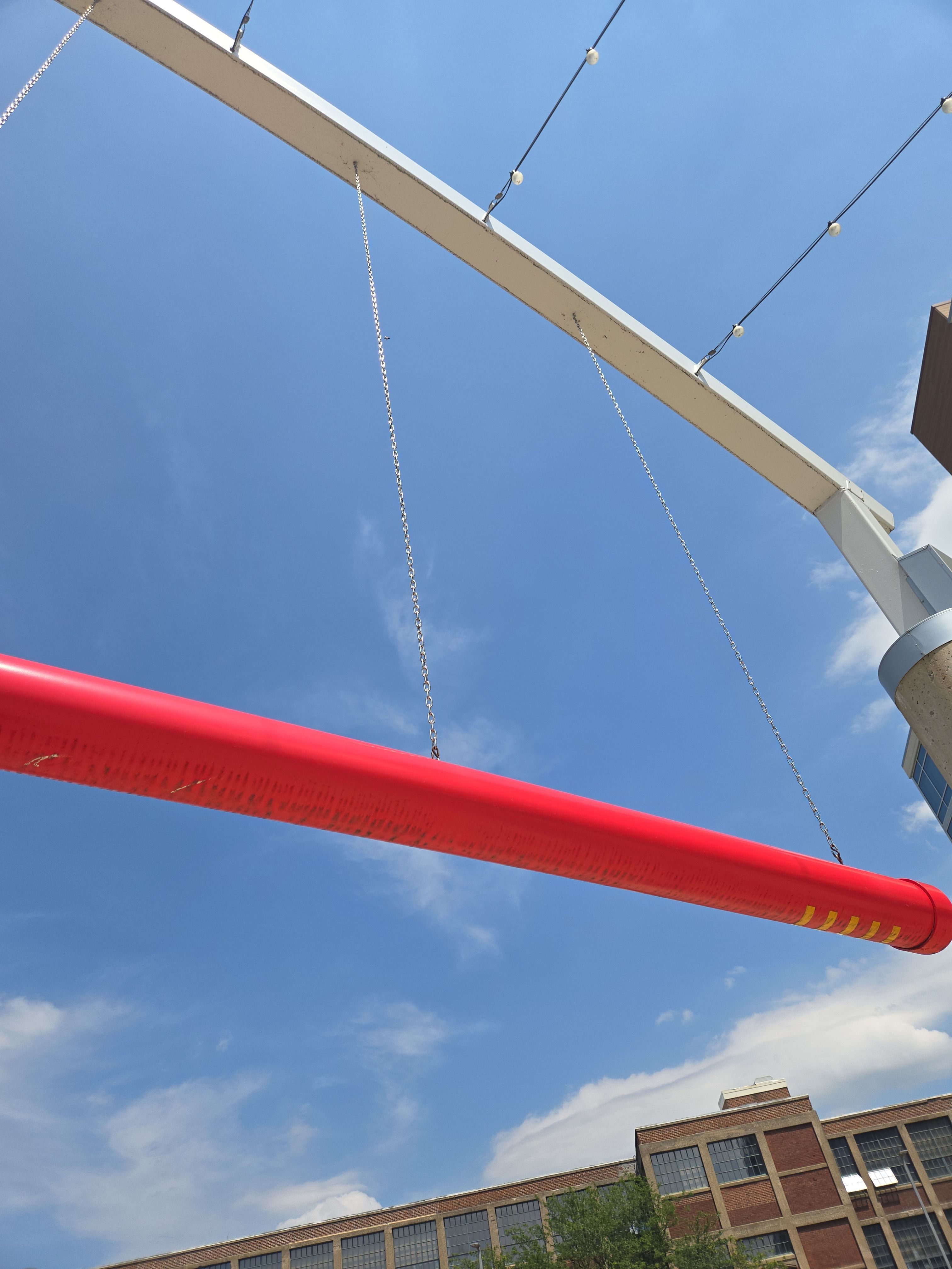 Parking Garage Height Clearance Tube Installation in South Bend by Hayes Design co