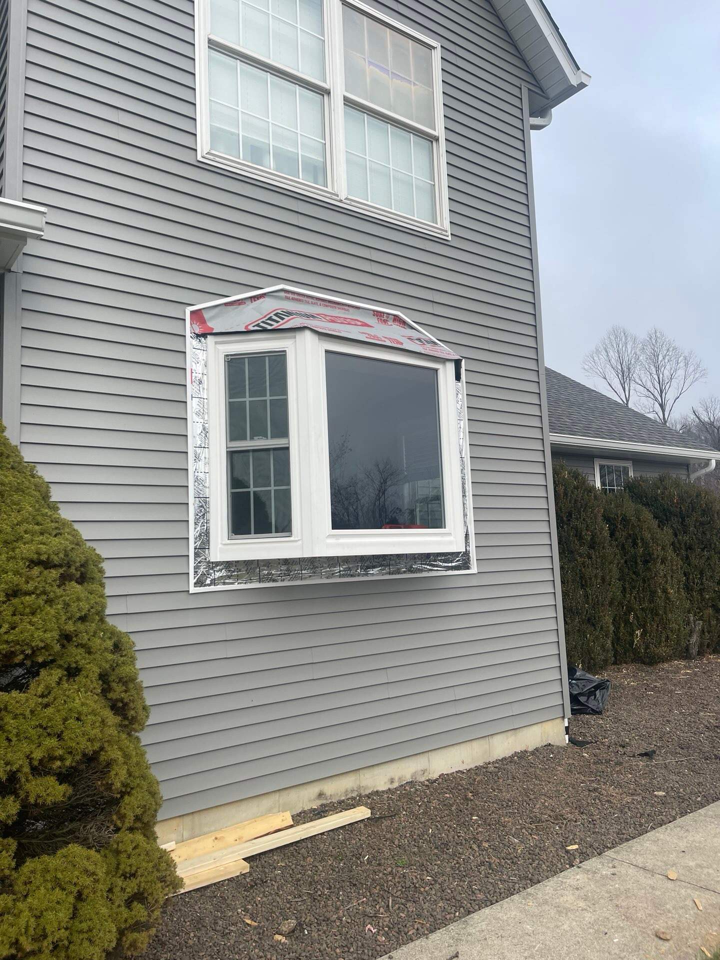 Exterior & Window Installation using CertainTeed Mainstreet & ViWinTech Windows by Koontz Construction