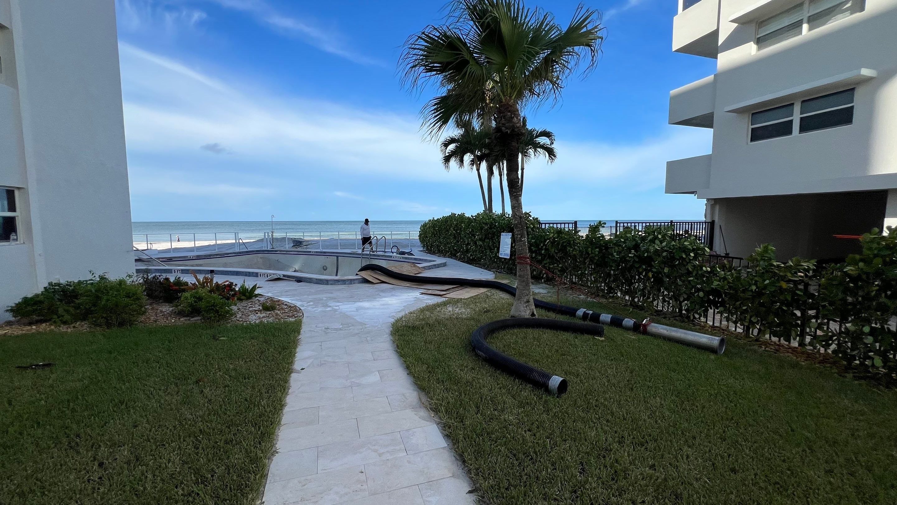 Naples Condo Pool Cleanout by APS Power & Water