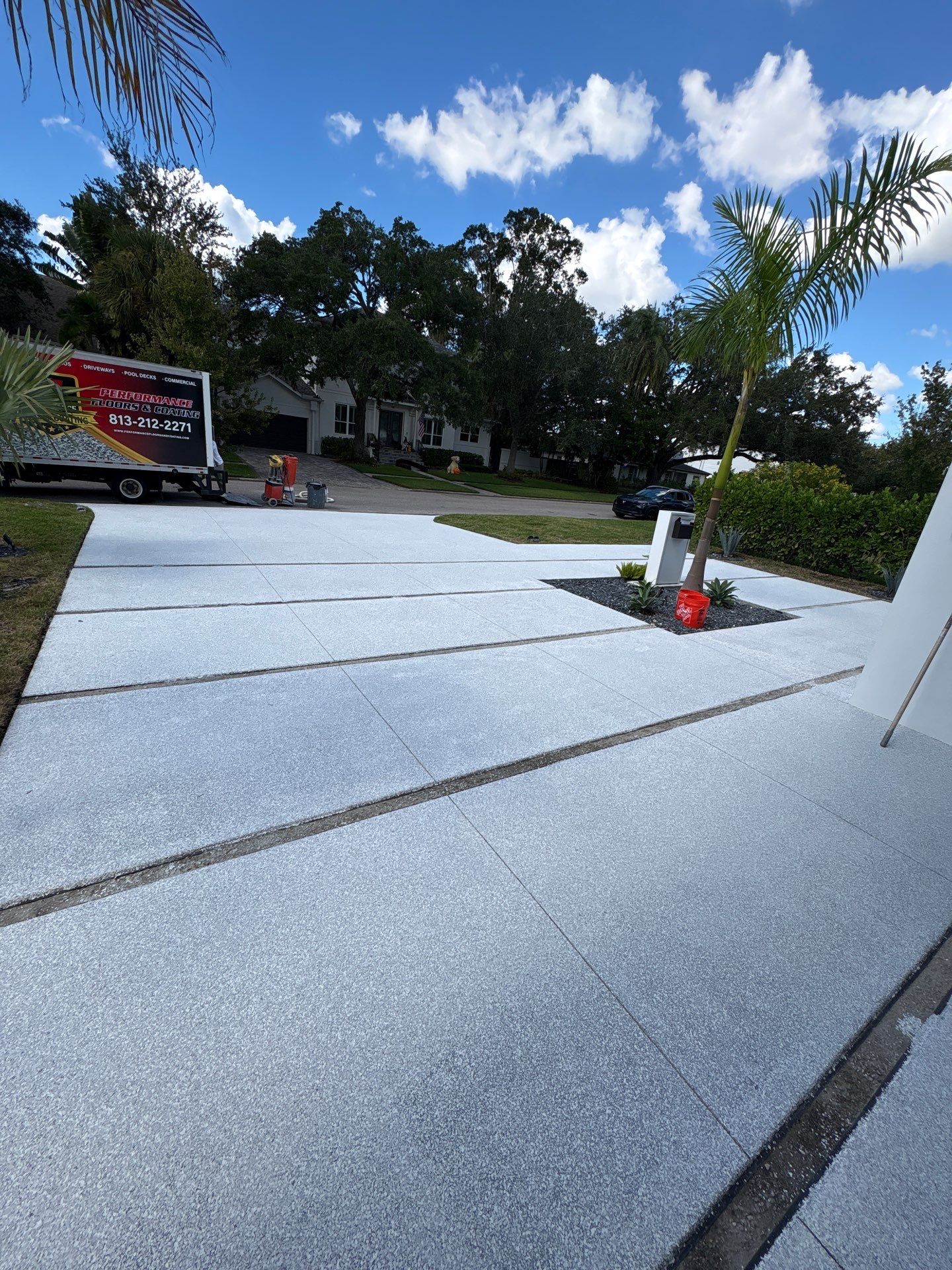 Driveway Coating in Tampa by Performance Floors & Coating