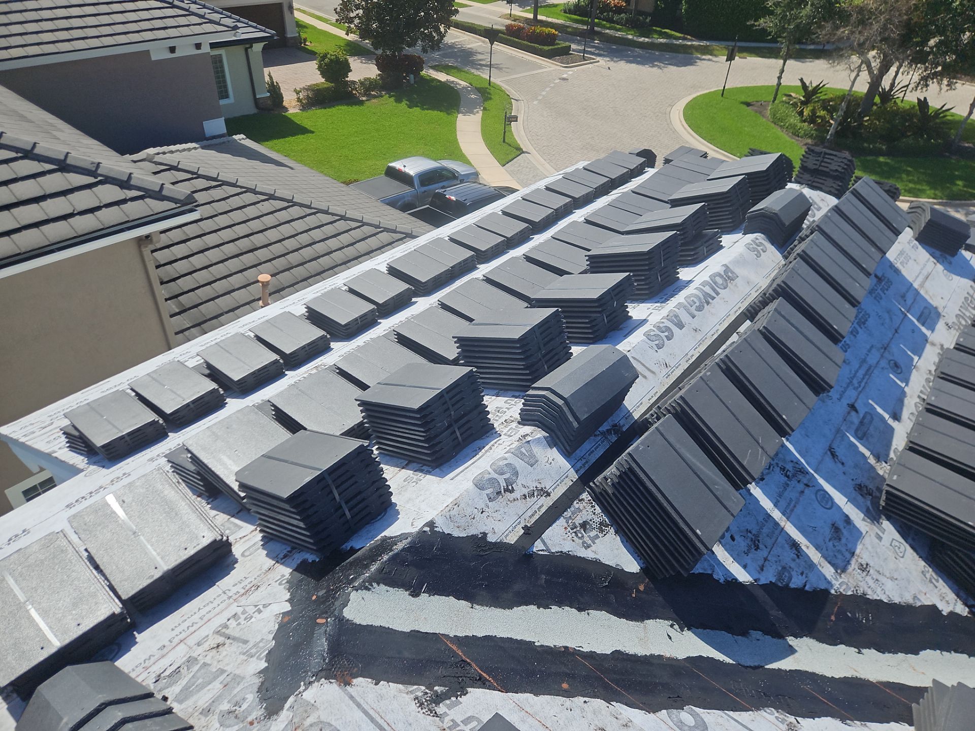 Residential Roofing Installation using Westlake Roofing Tile by BLUES BROTHERS ROOFING