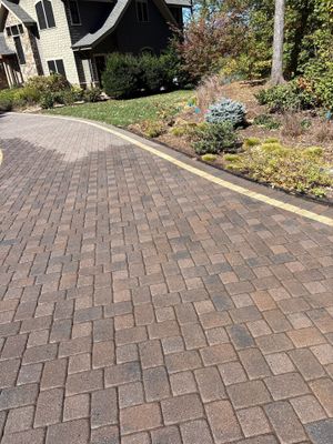 Paver Driveway using Concrete Sealant