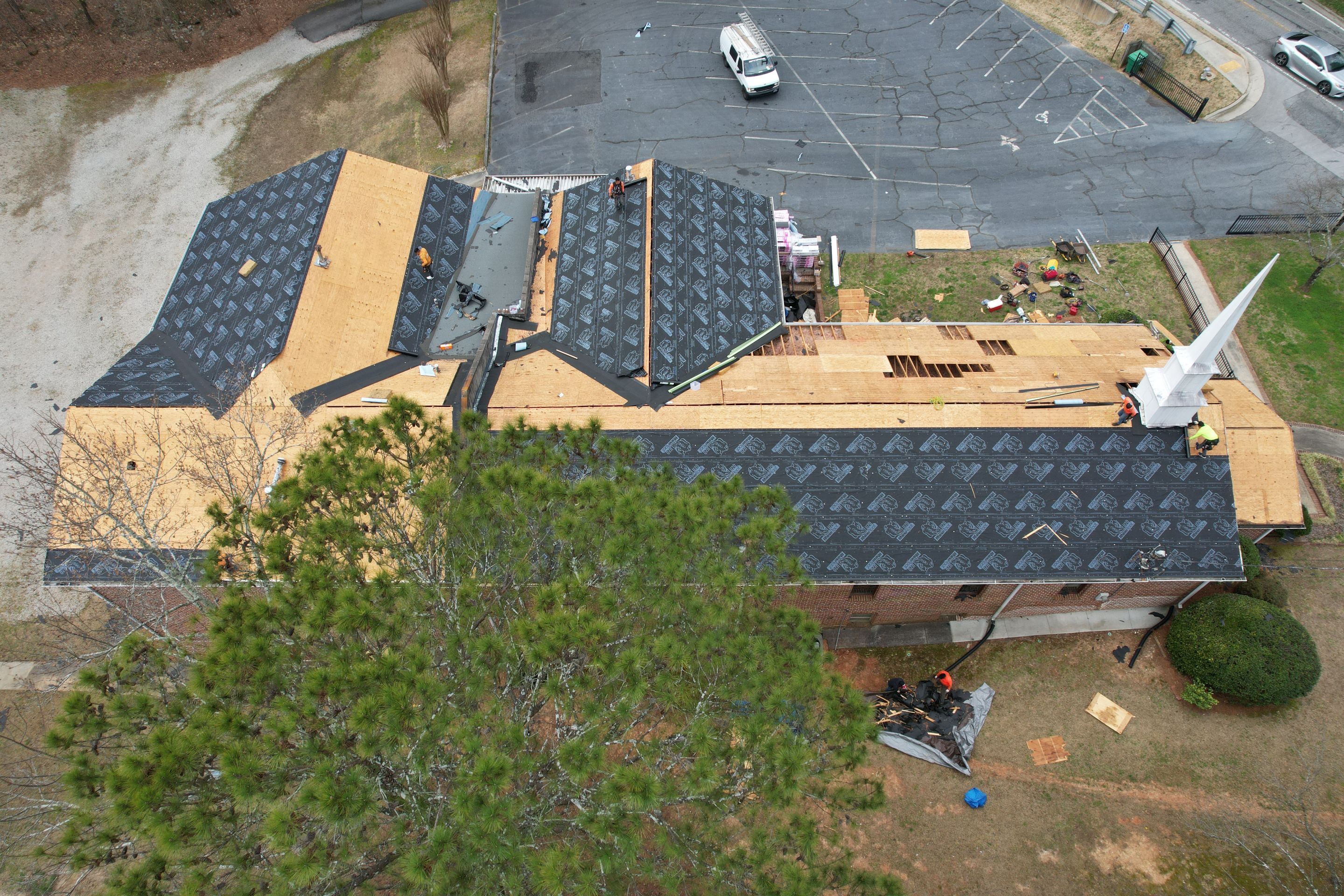 Church Roof Replacement using Owens Corning by Inspector Roofing and Restoration