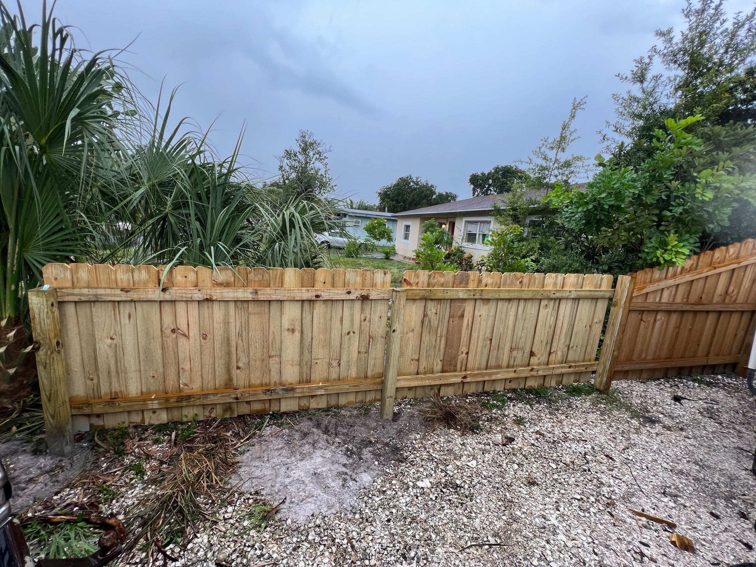 Bradenton, FL Wood Fence Installation using Board on Board Wood Fence by Asap fence and gates, LLC