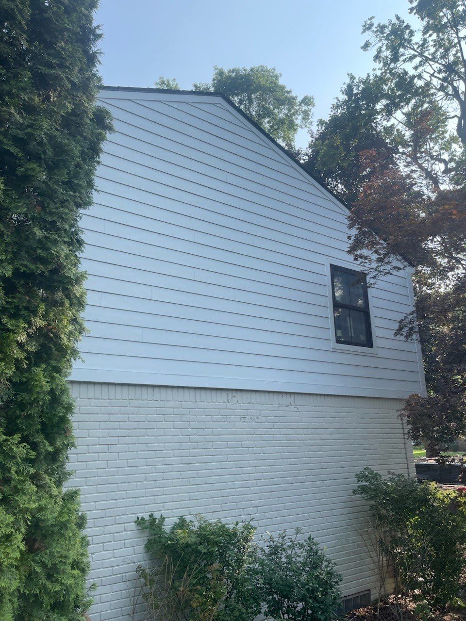 Siding Replacement using Hardie Plank S8 1/4"  Arctic White by 180 Contractors