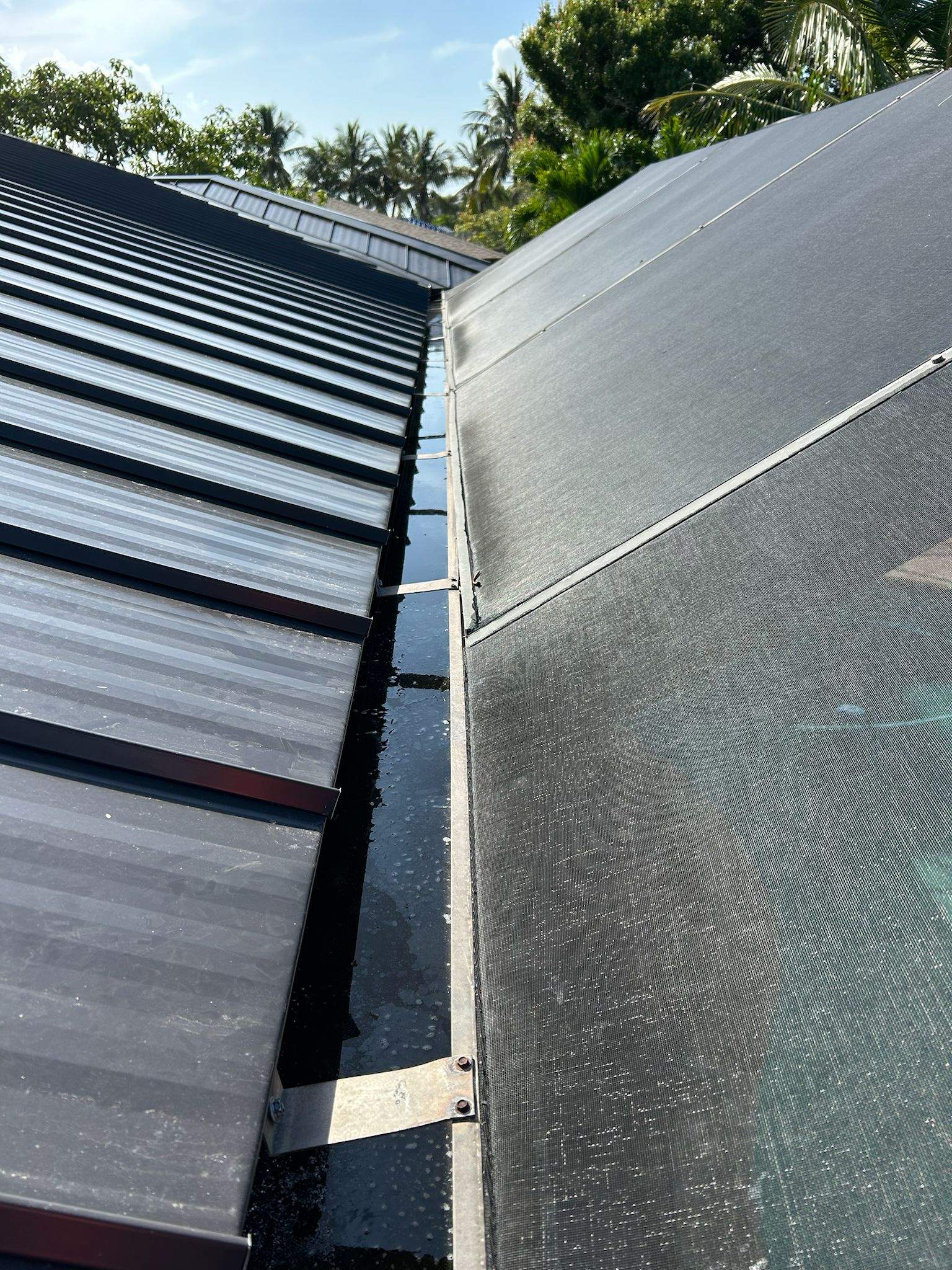 24ga 1" Nail-Strip Dark Bronze  by Total Roofing System The Metal Roof Experts