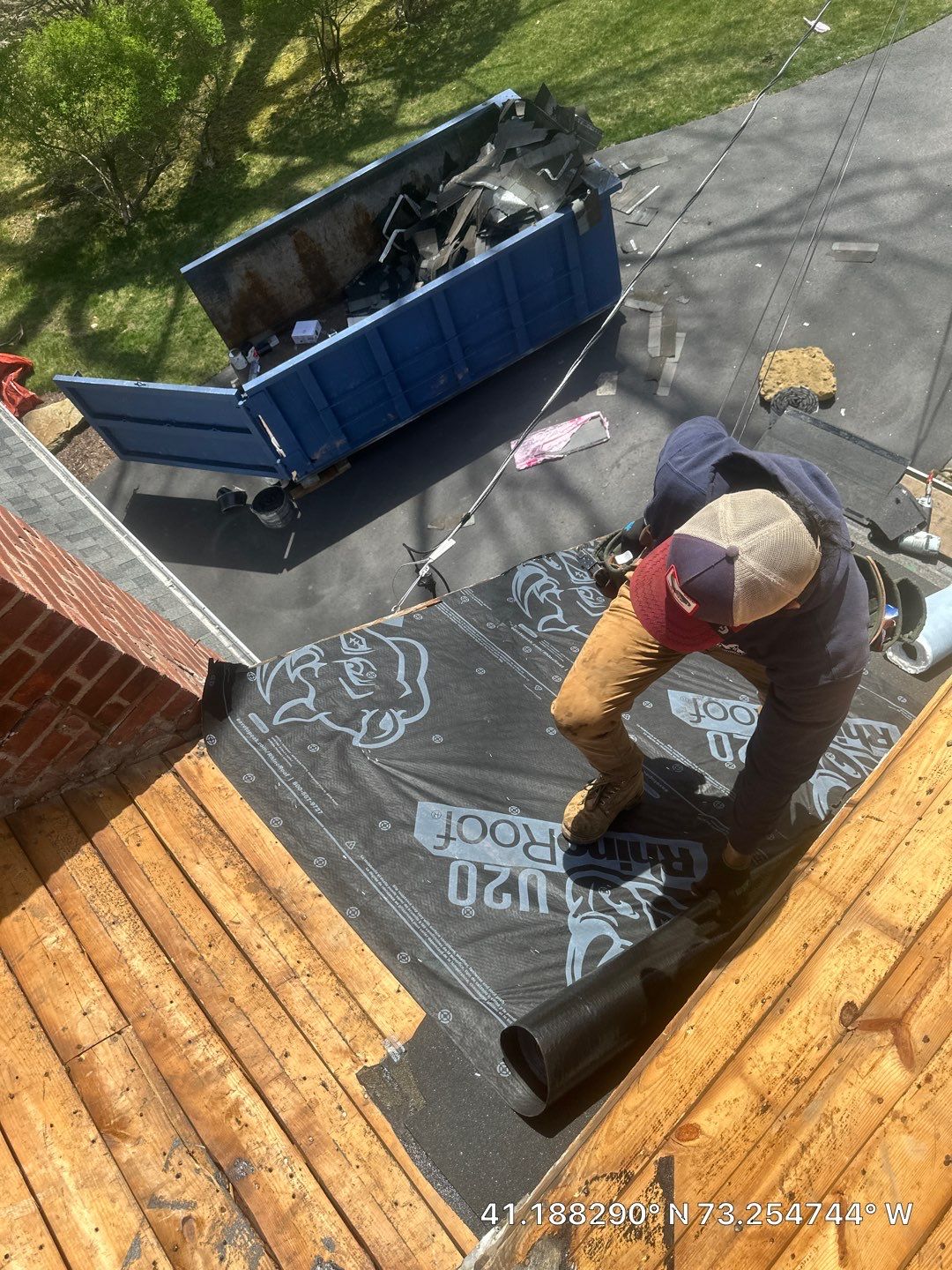 Residential Roofing Installation using Tamko Slatestone gray by A Plus Exterior