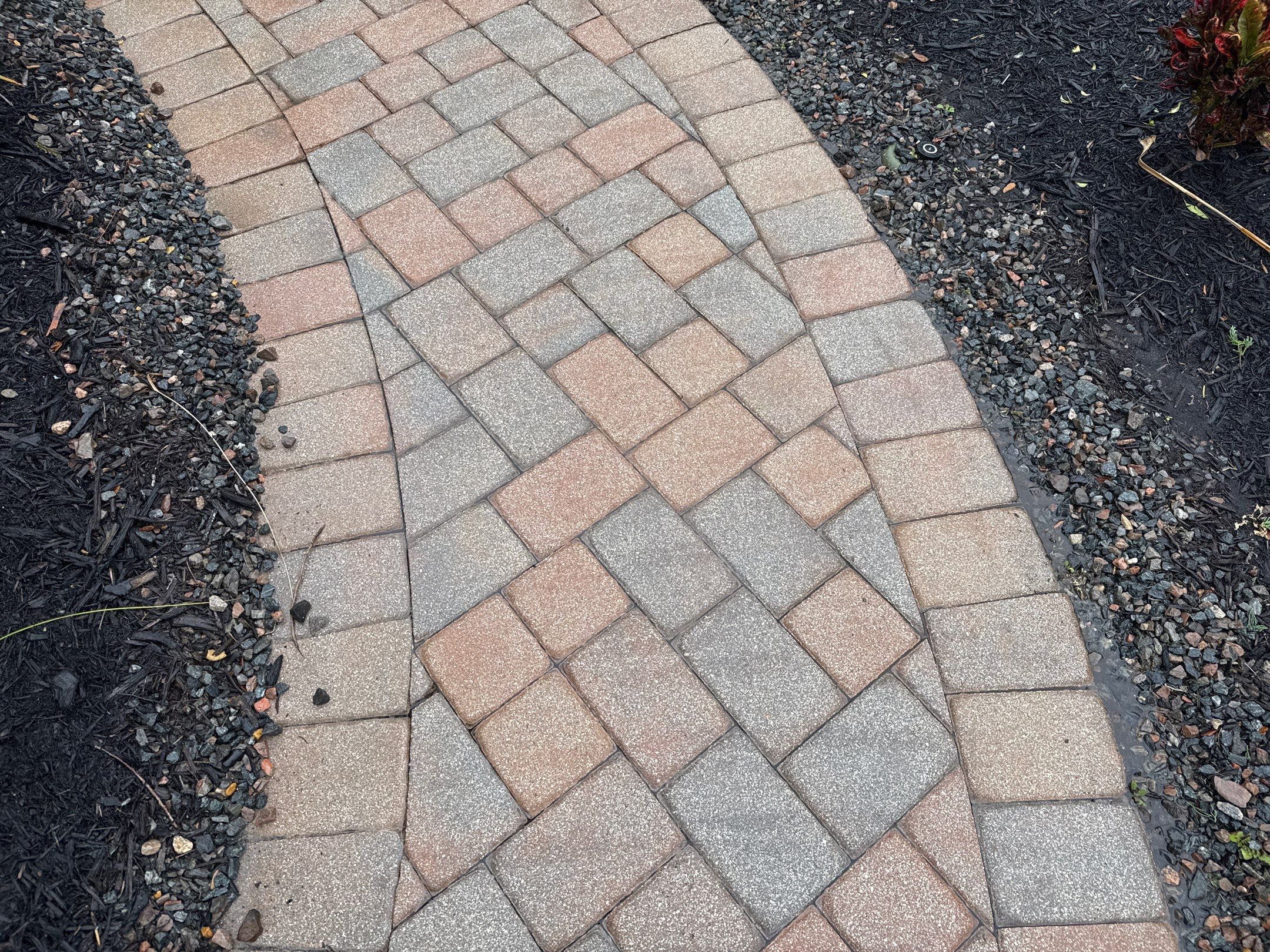 Oil & Tar Removal from Paver Driveway & Entryway by Sunshine AquaWash