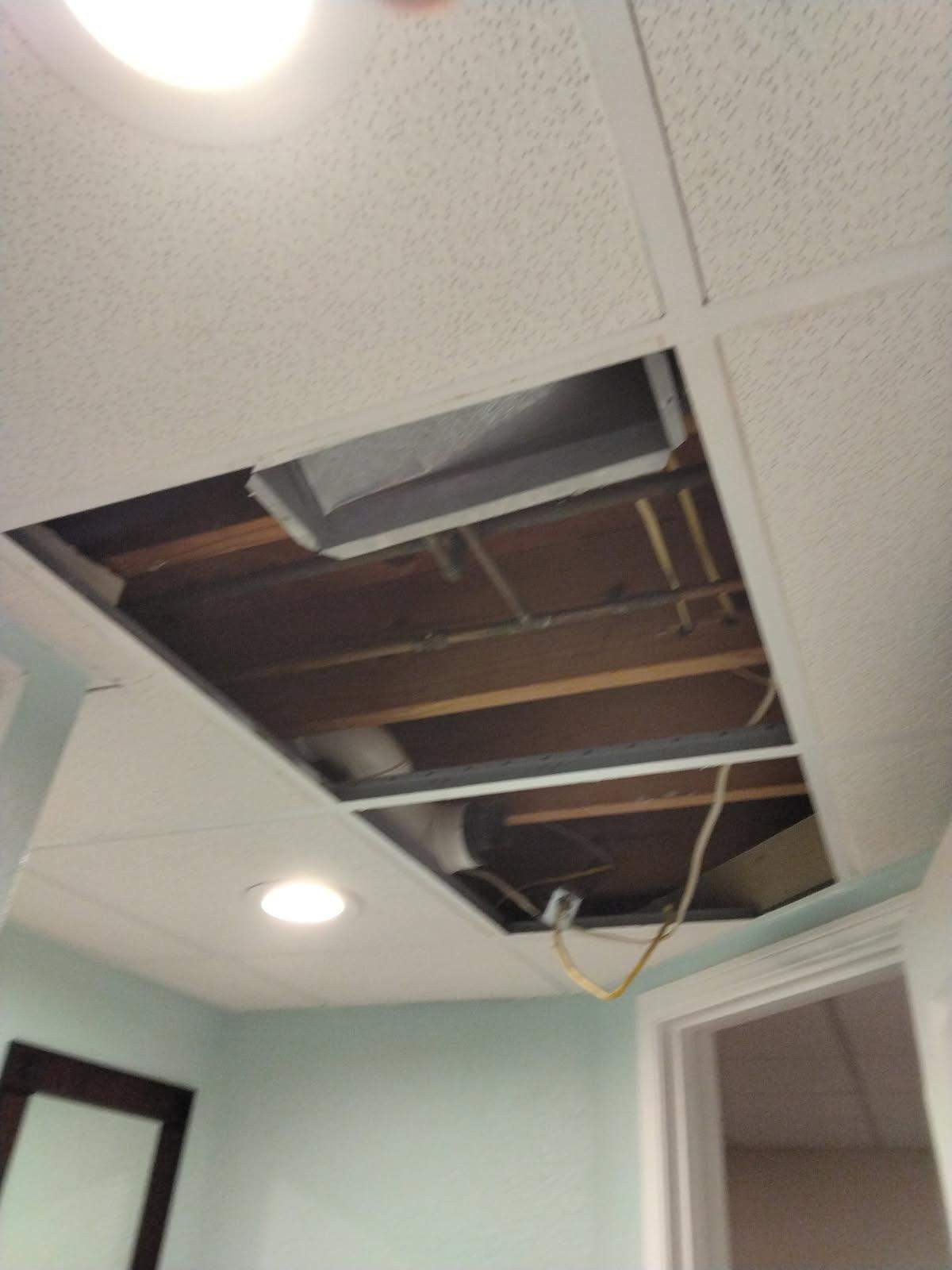 Ceiling Tile & Bathroom Vent Replacement - Columbia, IL by Legendary Services Company LLC.