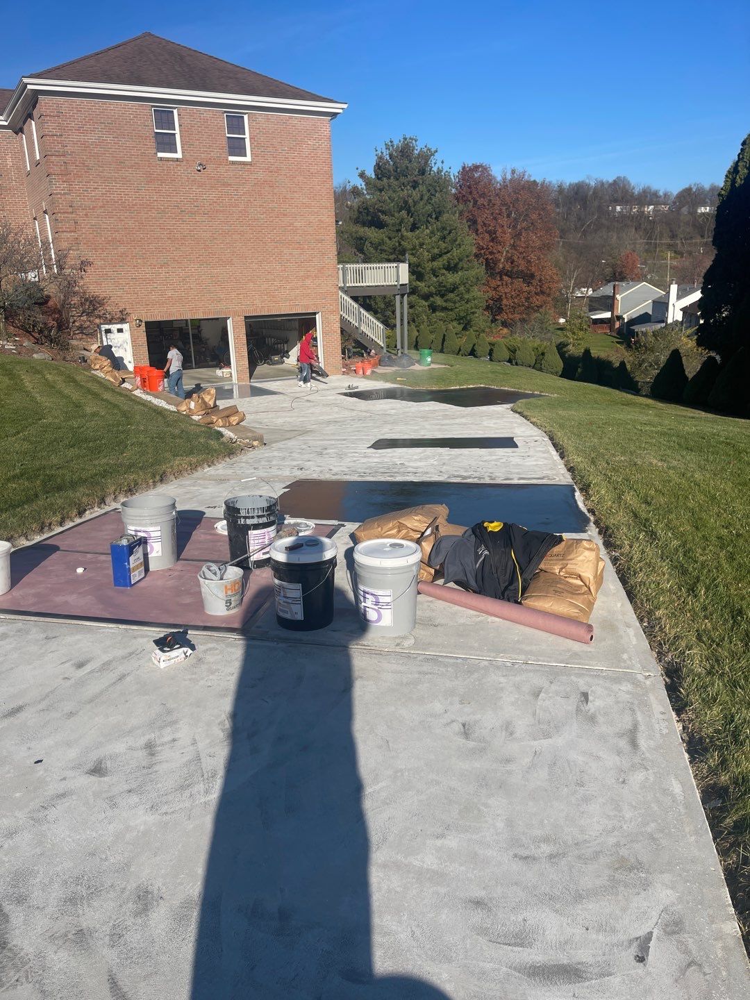 Twilight Driveway Project in Bridgeville by Floors in a Day, Inc