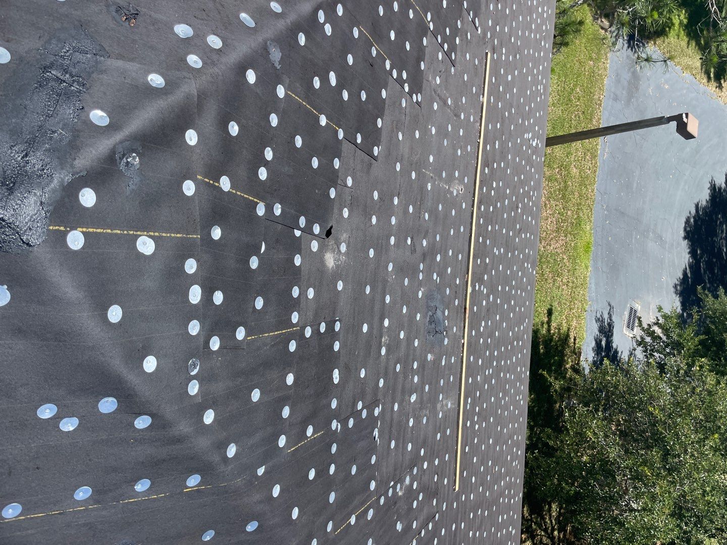 Residential Roofing Installation using 1" Nail strip metal roof by BLUES BROTHERS ROOFING