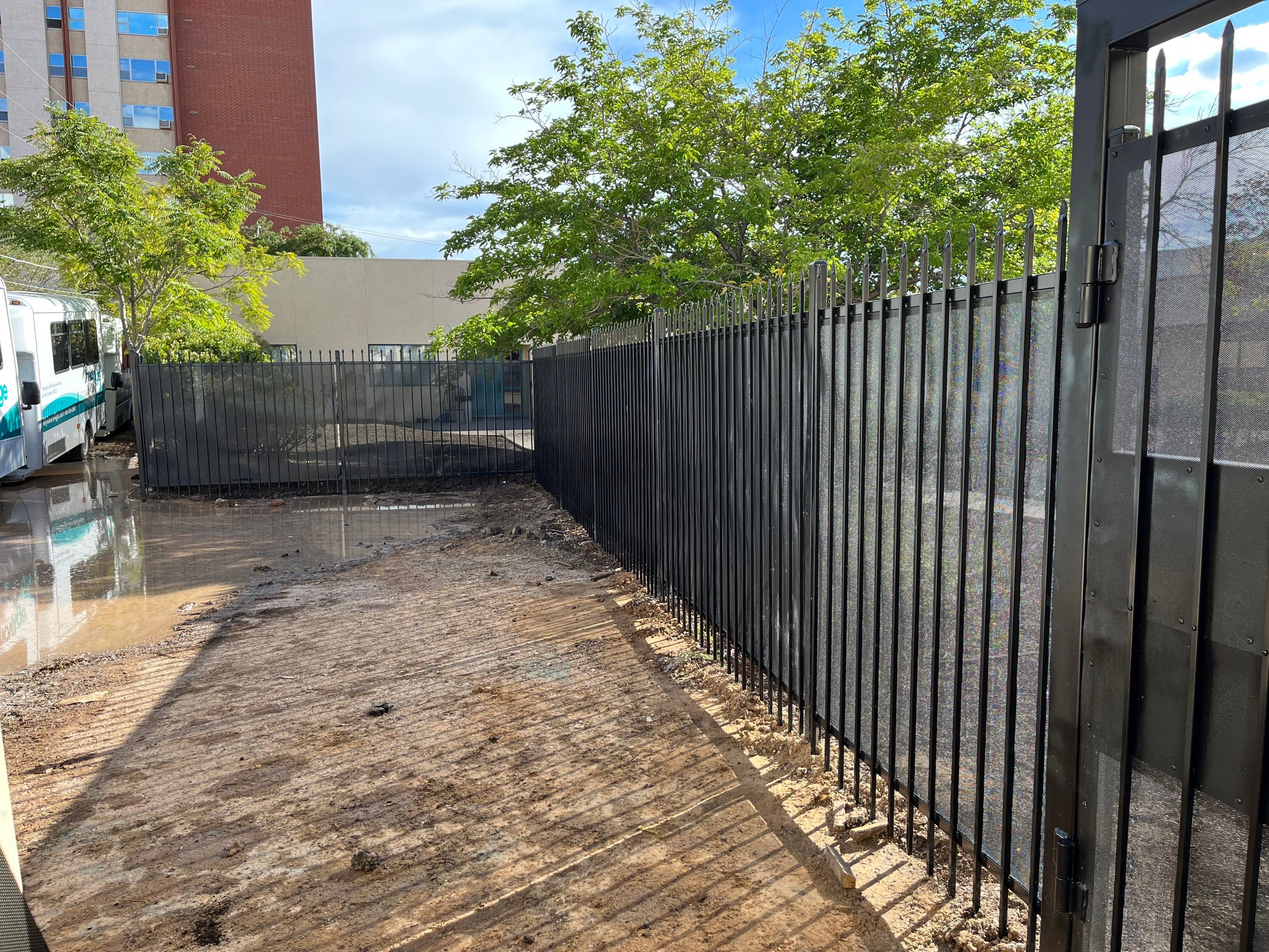 Light Commercial using Wrought iron by Valley Fence Company