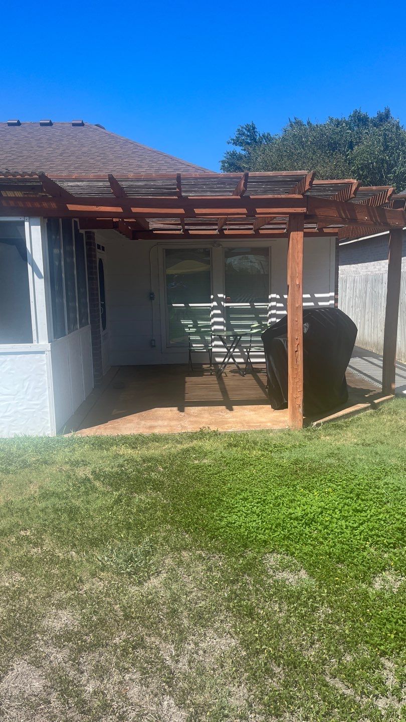 Back Yard Shade by Bayfront Roofing and Construction