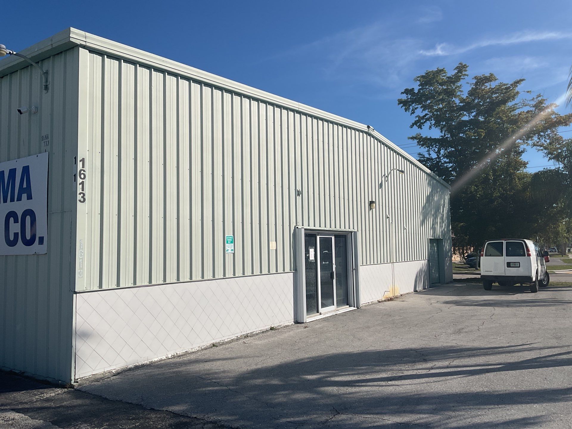 Commercial Gutters using 7 inch seamless gutters in Cape Coral FL by Gutter Professors