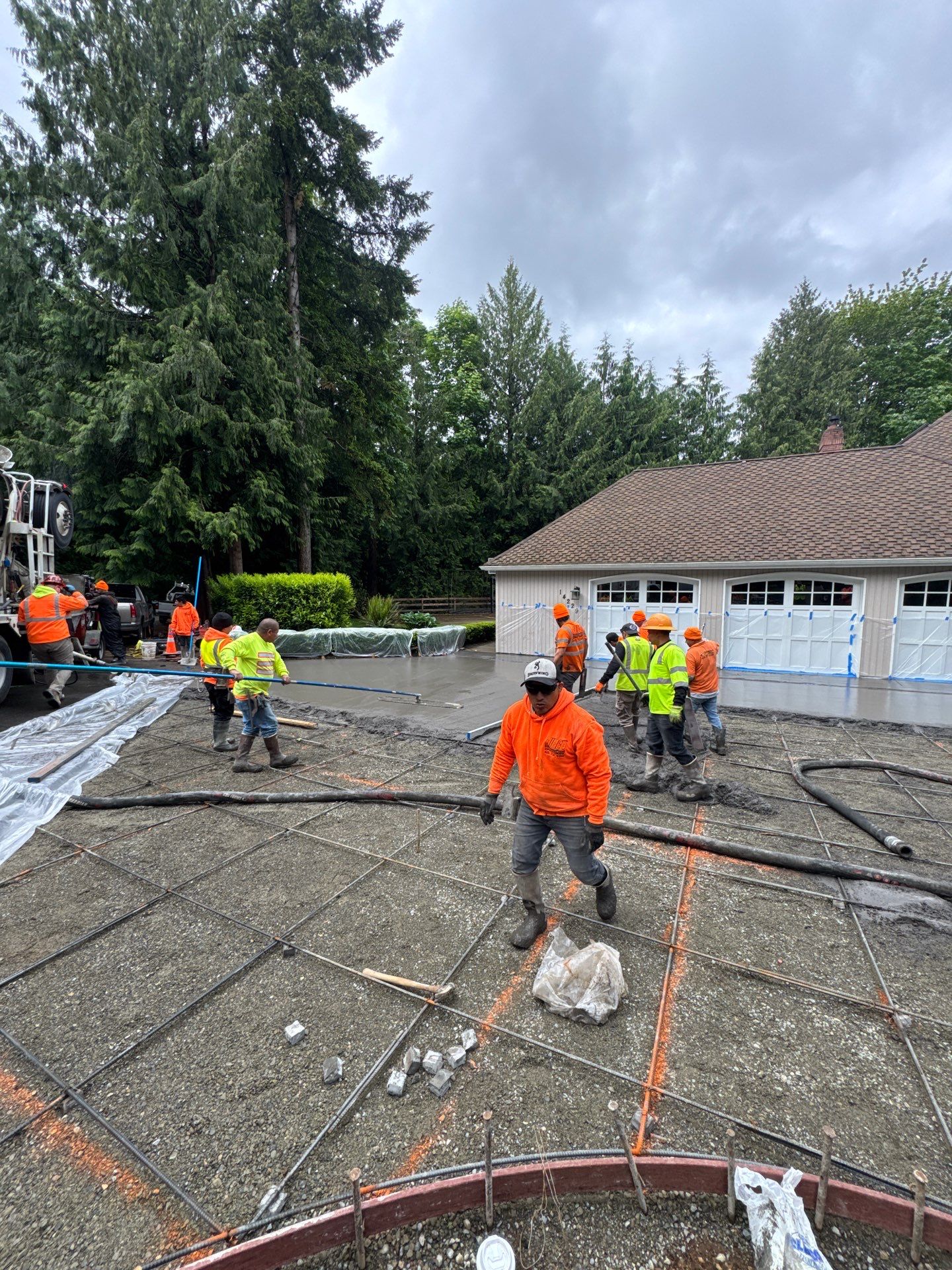 Stamped Concrete Driveway Renovation | Woodinville  by Jireh Asphalt & Concrete Inc 