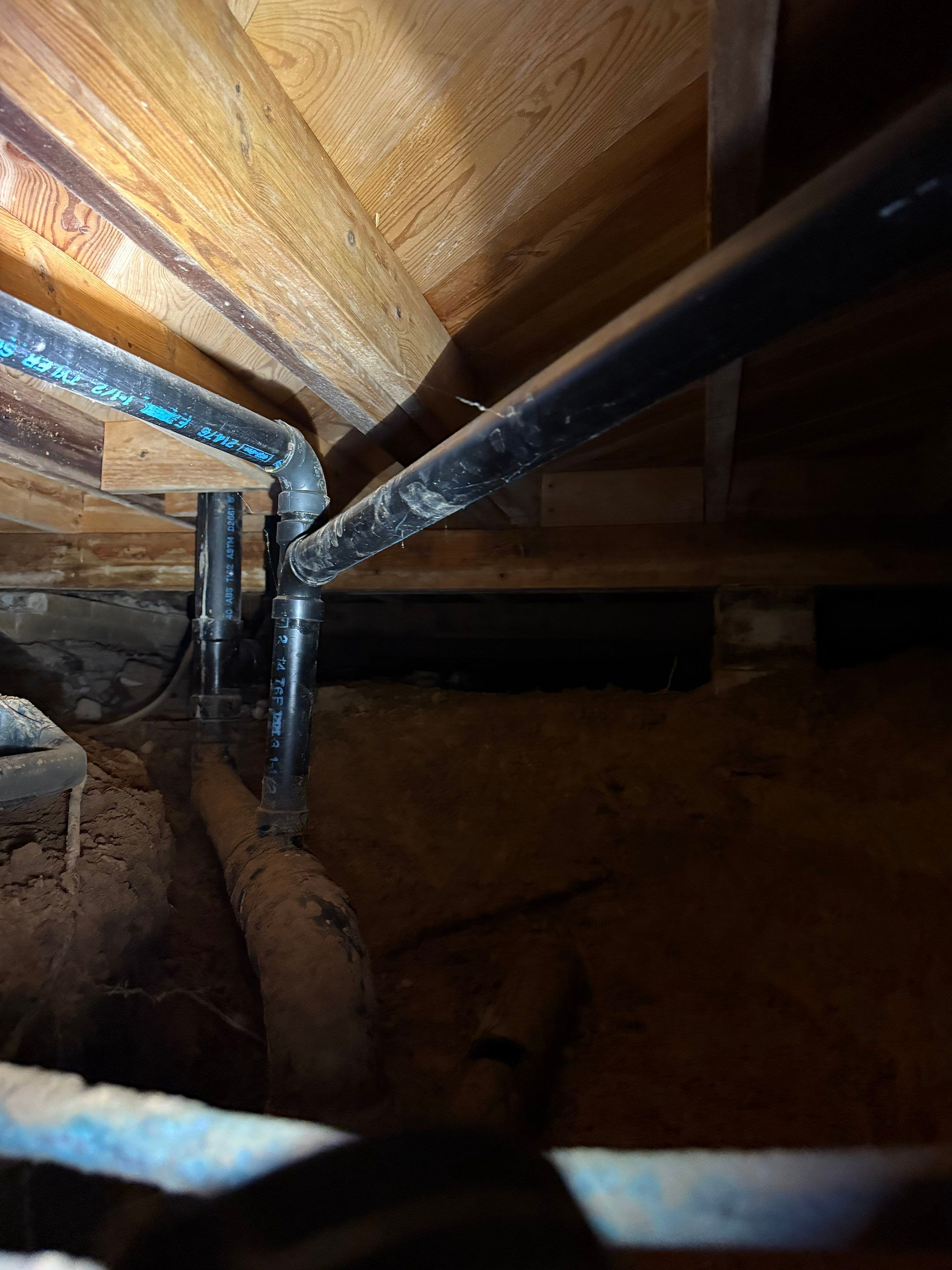 Drain Repipe Project in Mt Vernon by Rub-A-Dub Plumbing