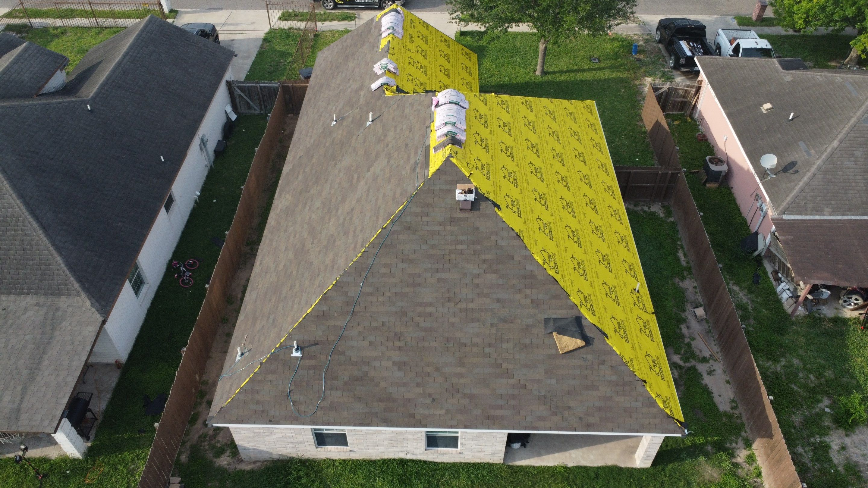 Shingle Roof Replacement Project  by Bison Roofing  