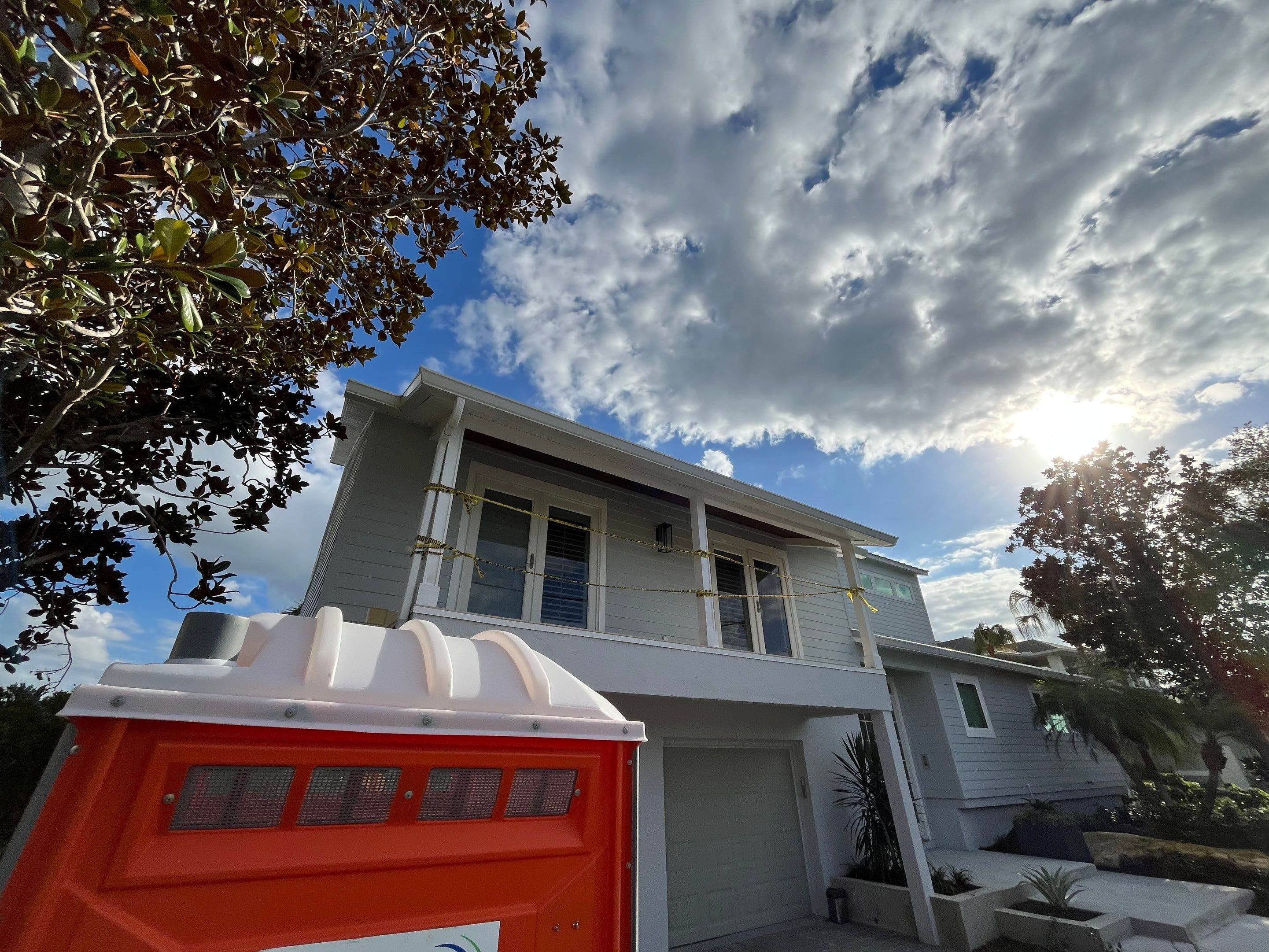 7-Inch K-Style Seamless White Gutters in Osprey FL by Gutter Professors
