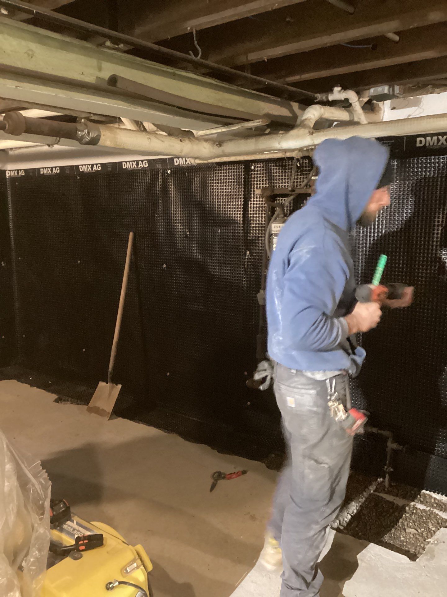 Interior Basement Waterproofing in NE MPLS by Waterproofing Northeast