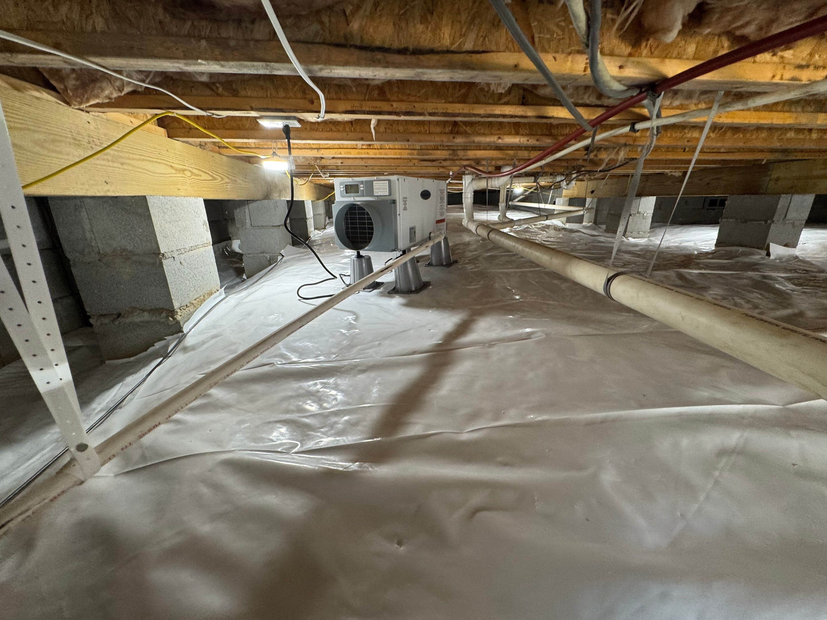 Project in Franklin by Patriot Crawl Space Repairs