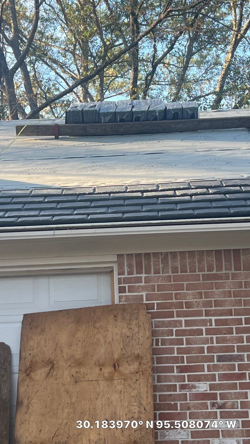 Residential Roof Replacement using Davinci Province Slate Shingles by Elite Roofing LLC