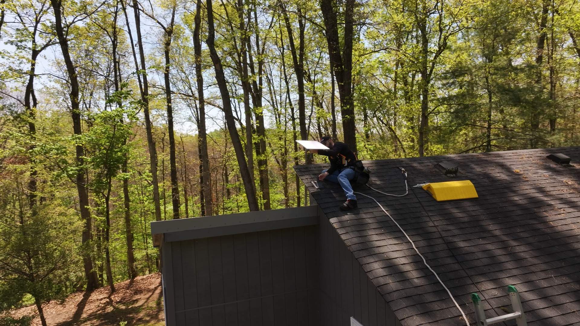 Starlink Satellite Internet Installation for Residential Cabin in WVA by American Home Contractors