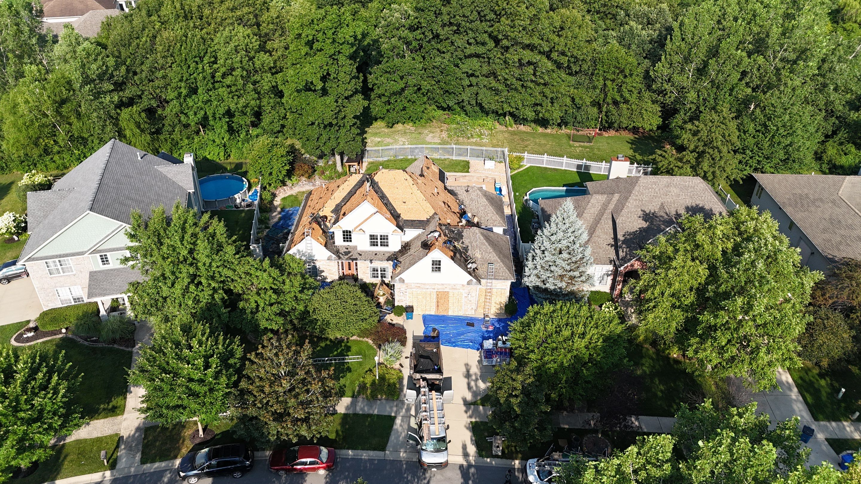 Roofing using GAF Weathered Wood by Optimal Home Improvement 