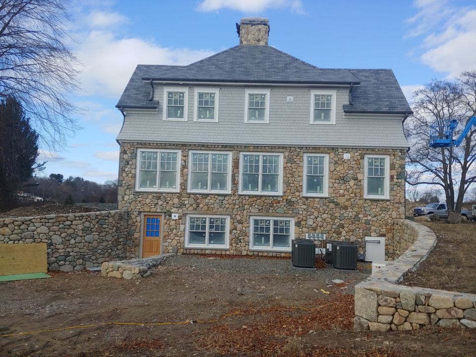 Gutter Installation using Half Round Aluminum Gutter in Natick, MA by Gutter Pro Enterprises