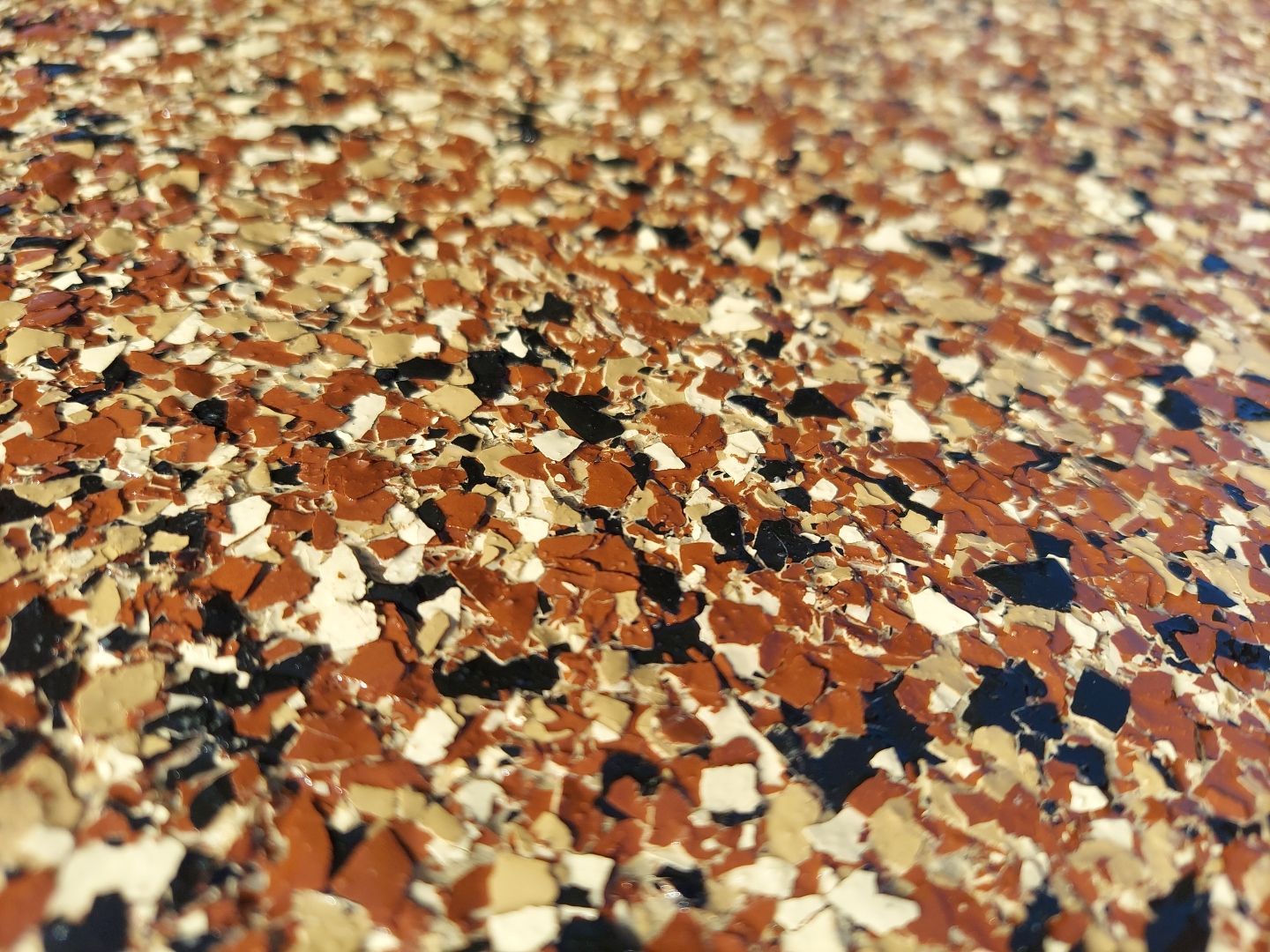 Patio with Stone Removal (Chestnut) - Struthers, OH by Alexander Concrete Coatings