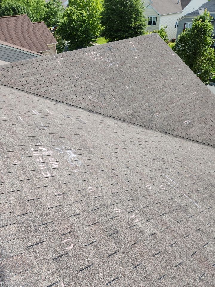 Roof replacement and interior repair by hail and wind damage by Just Brilliant Restoration JBR