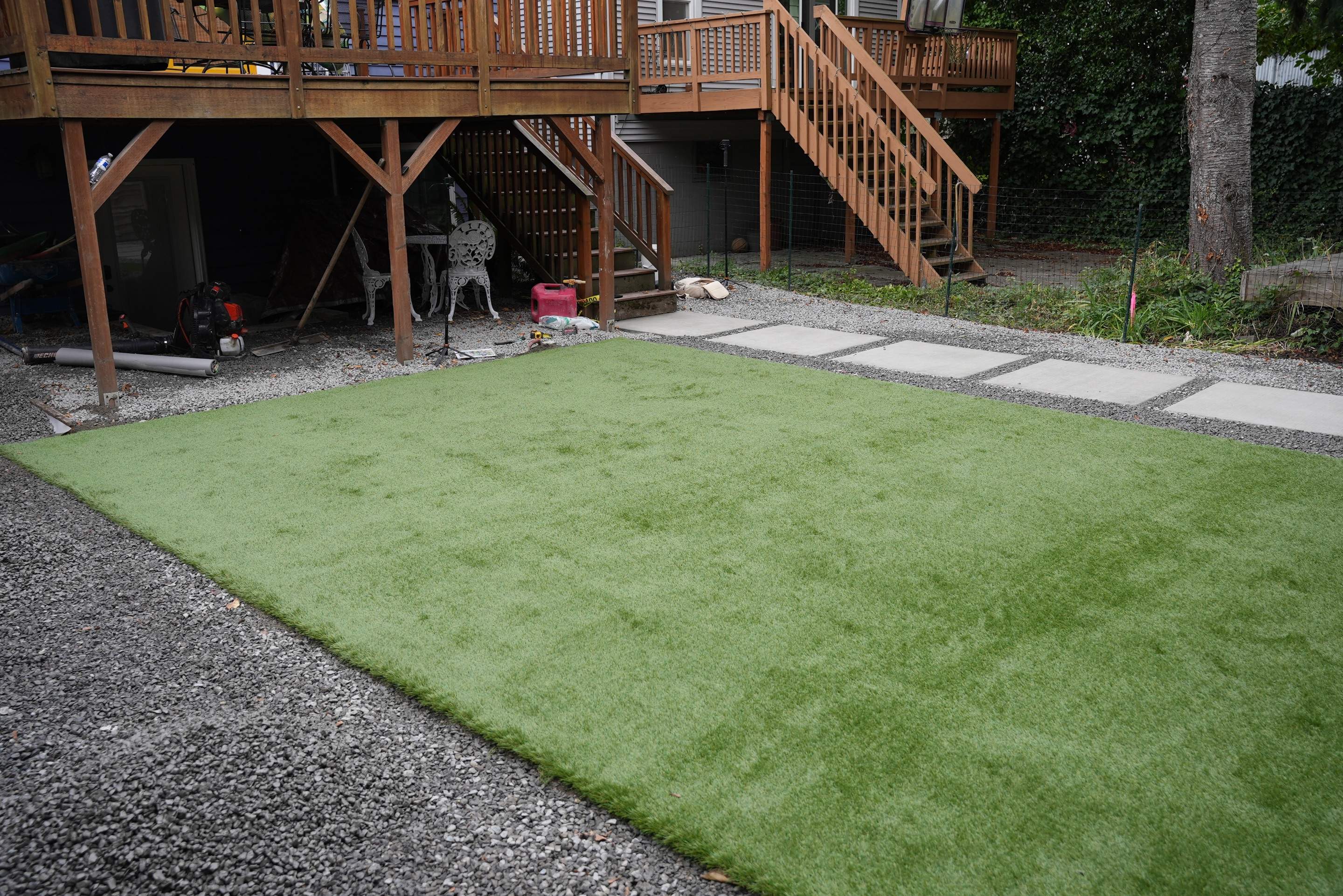 Turf Installation, Retaining Wall & Concrete Walkway | Seattle  by Jireh Asphalt & Concrete Inc 
