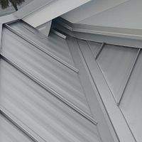 .032 Aluminum 1.5" Snap-Lock Silver Metallic  by Total Roofing System The Metal Roof Experts