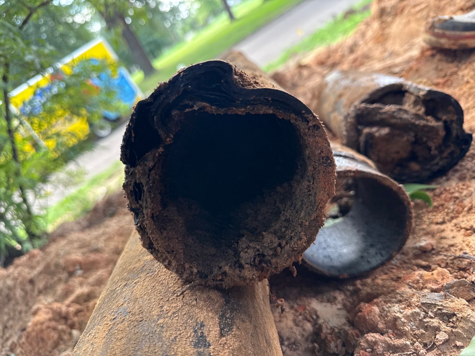 Drain Repipe Project in Mt Vernon by Rub-A-Dub Plumbing