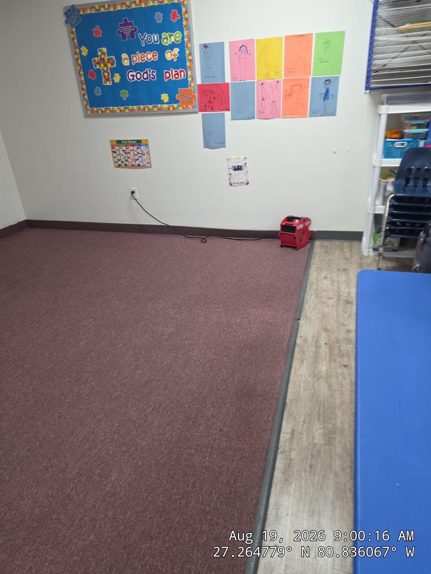 Water Damage Mitigation and Structural Drying for Okeechobee Church by SuperClean 