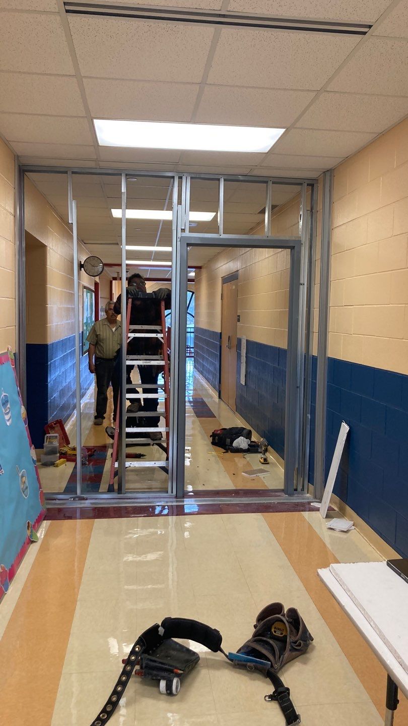 Wall Repair and Door Installation by Dodson House Moving
