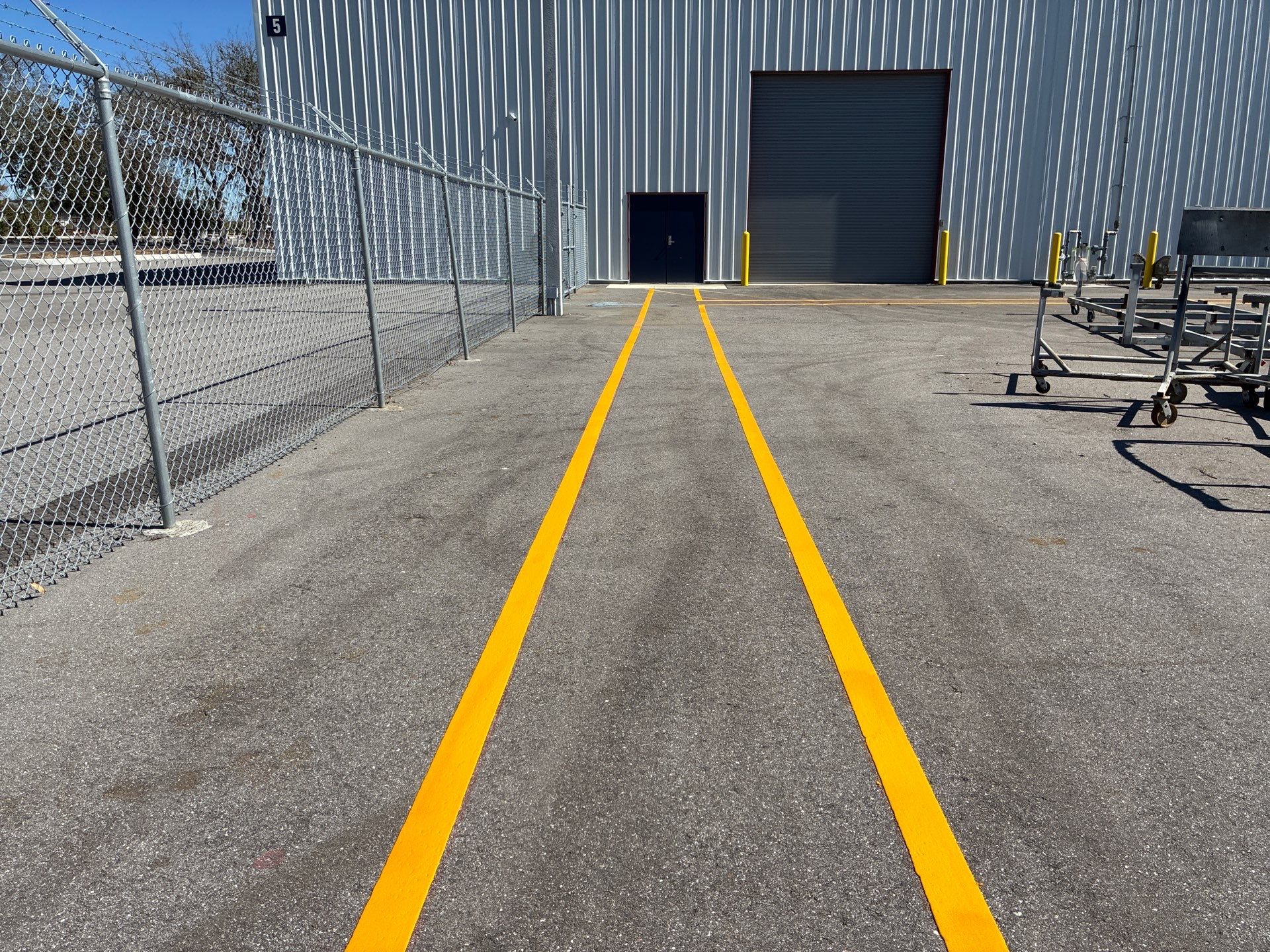 Industrial Safety Line Striping and Thermoplastic Walkways in Sarasota by Everline Coatings & Services - Southwest FL