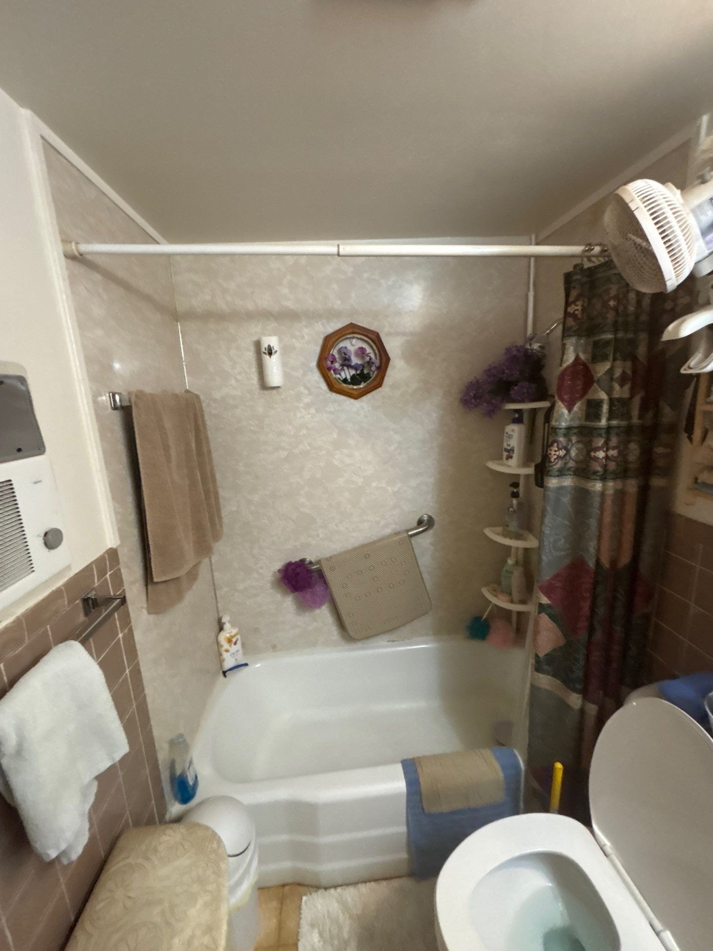Tub to walk-in shower in LLano by Lane Lauritsen - The Hill Country, Texas