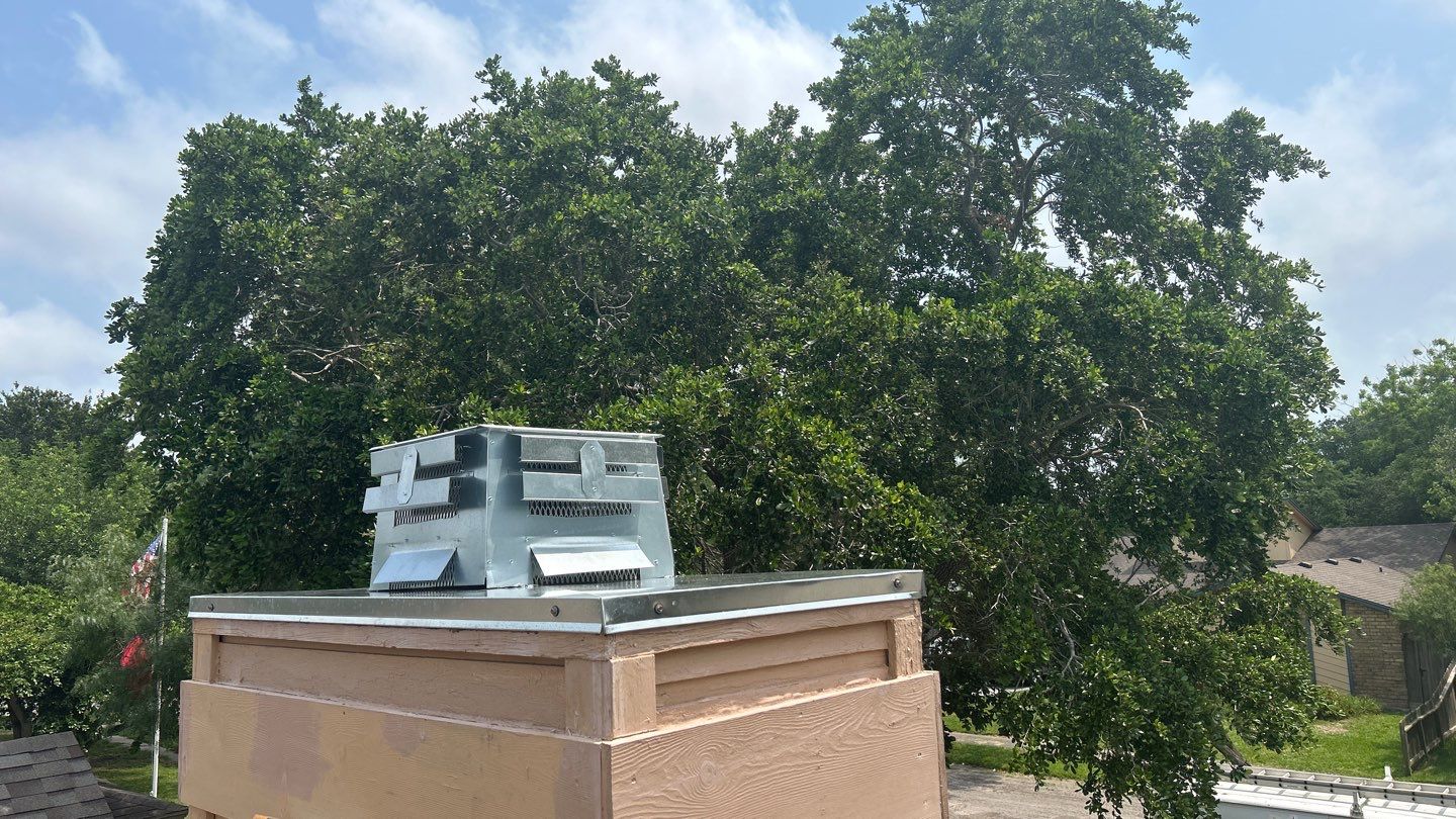 Chimney Cap & Chase Replacement using Galvanized Chimney Cap & Chase by Lighthouse Roofing