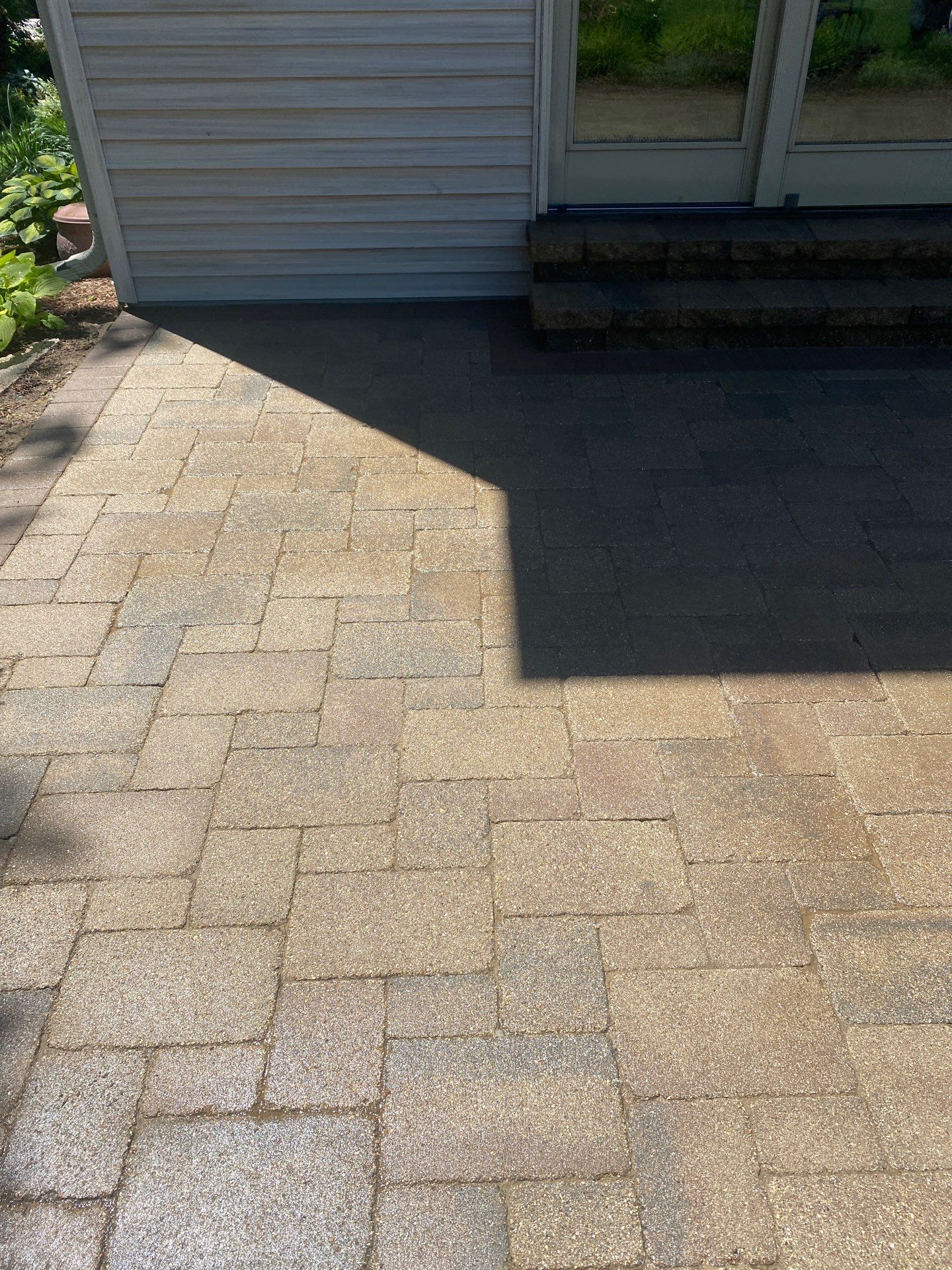 Patio and stepper cleaning by Shulla Exterior Cleaning