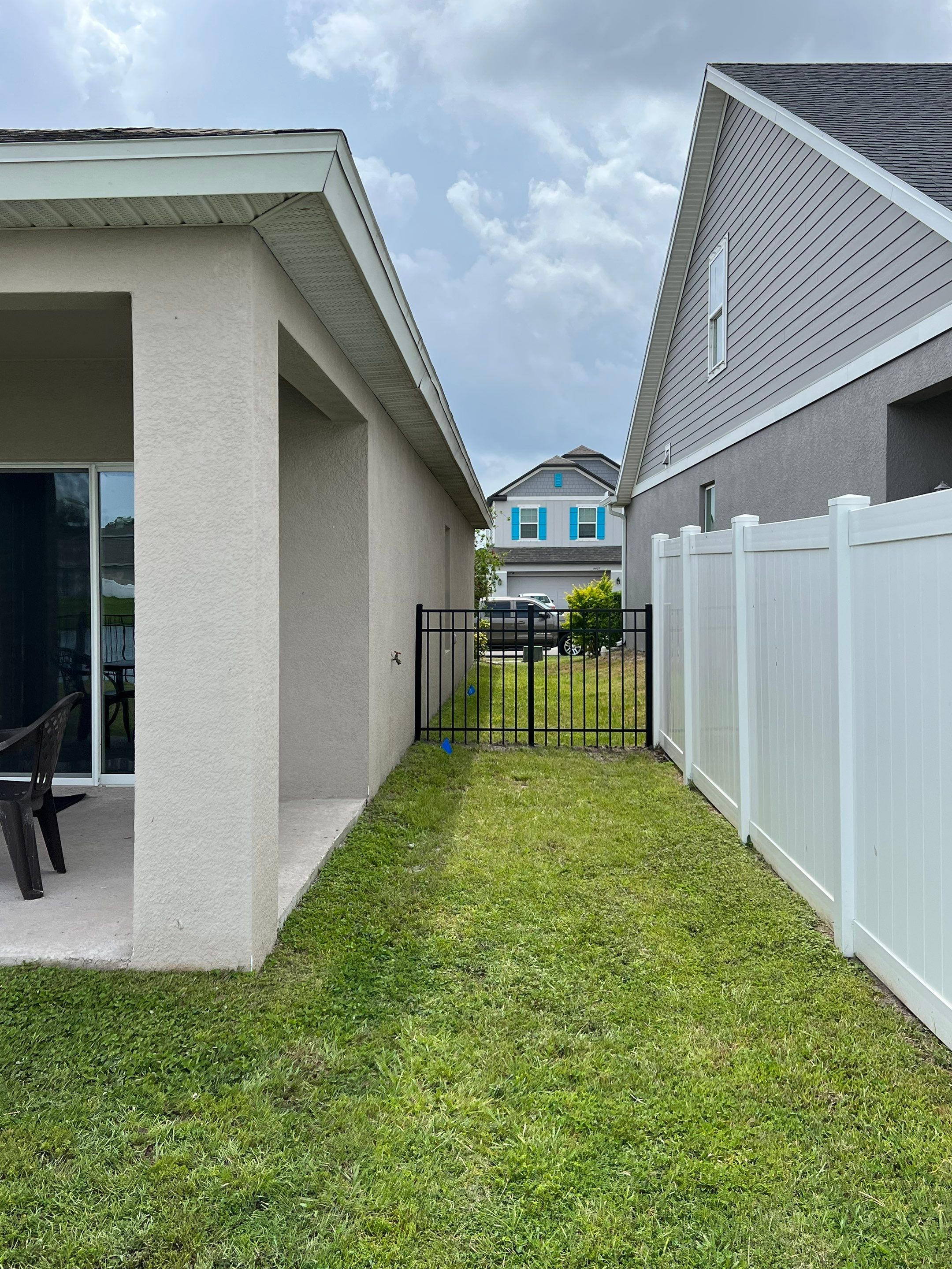 Aluminum Fence Installation using Black 3 Rail Aluminum Fence by Asap fence and gates, LLC
