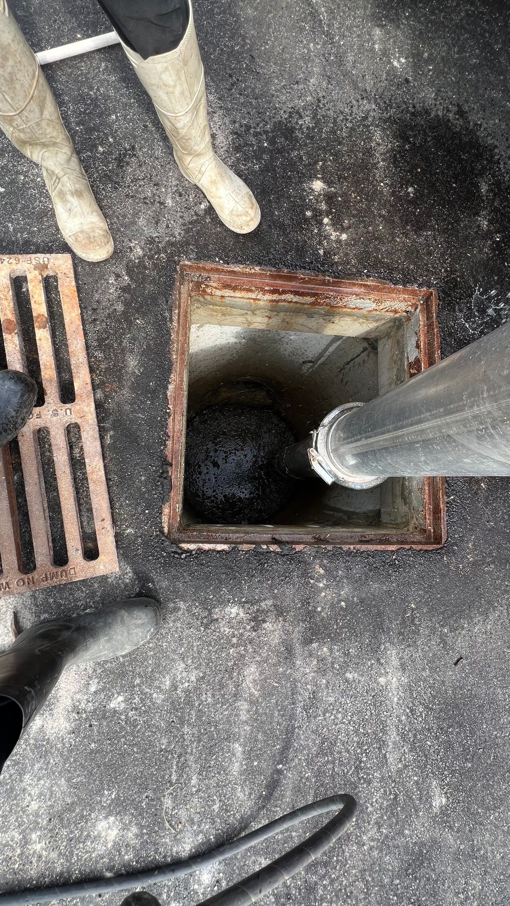 New Construction Commercial Parcel Stormwater System Cleaning by Don Mar, Inc. Storm Water Solutions